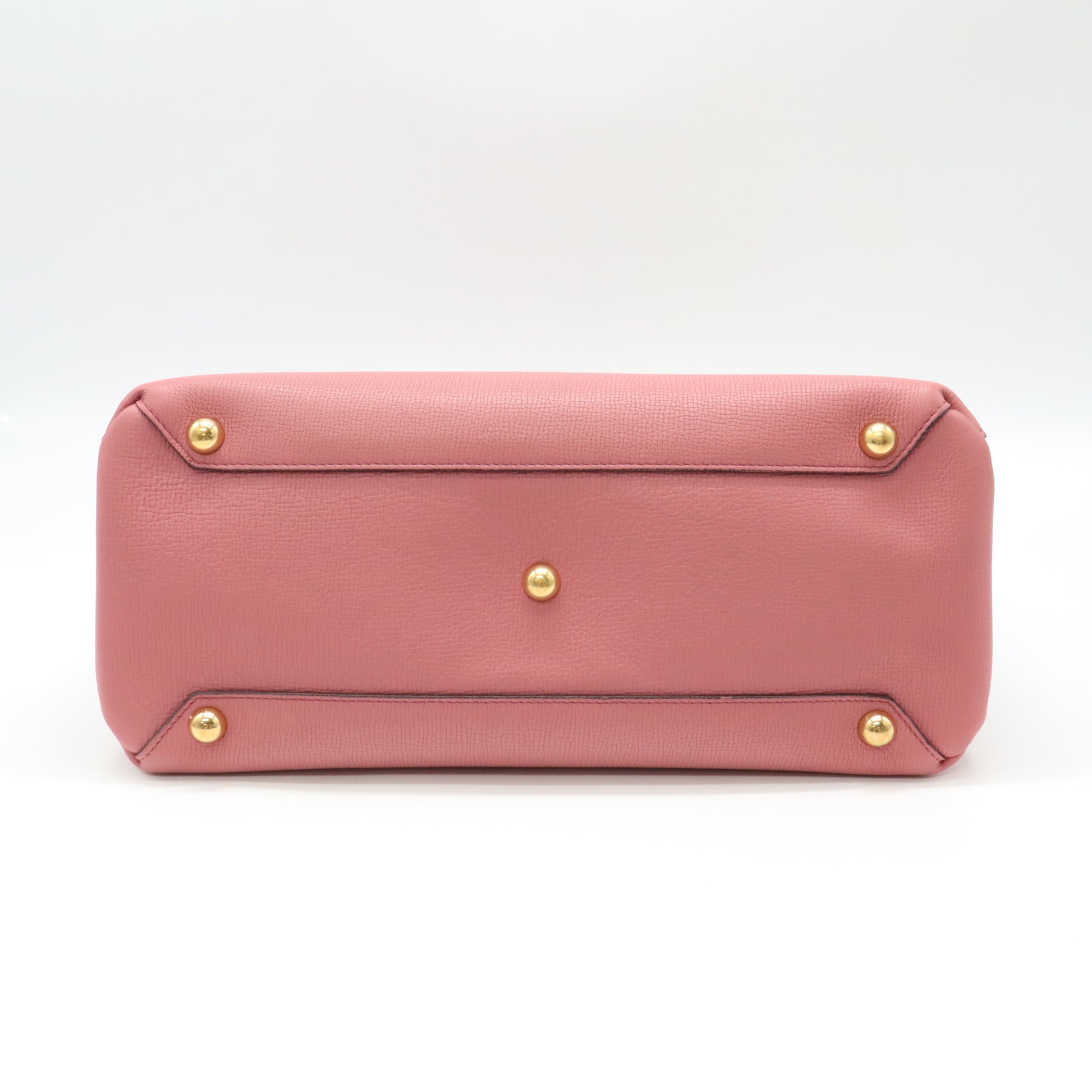 Banner Tote Leather and House Check Canvas Small B21836
