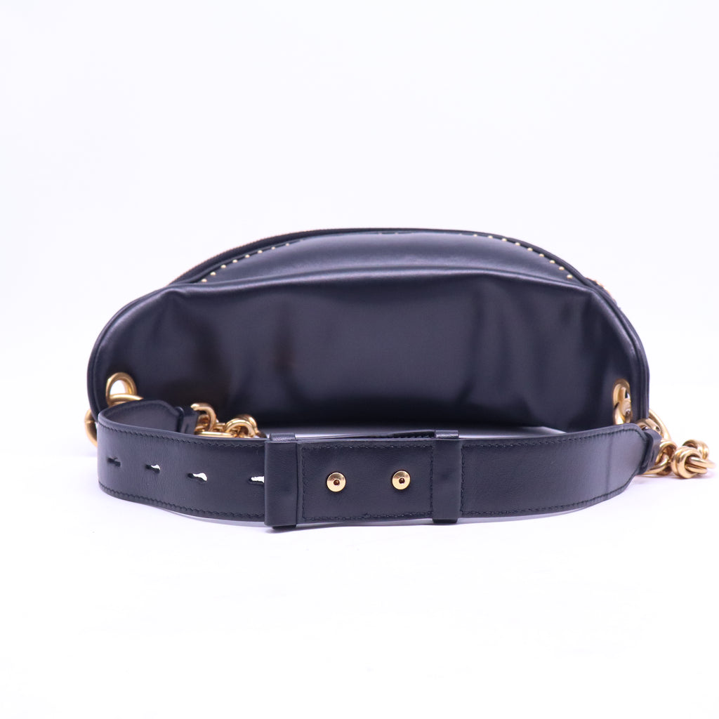 Canvas Calfskin Gancini Studded Waist Bag B21288