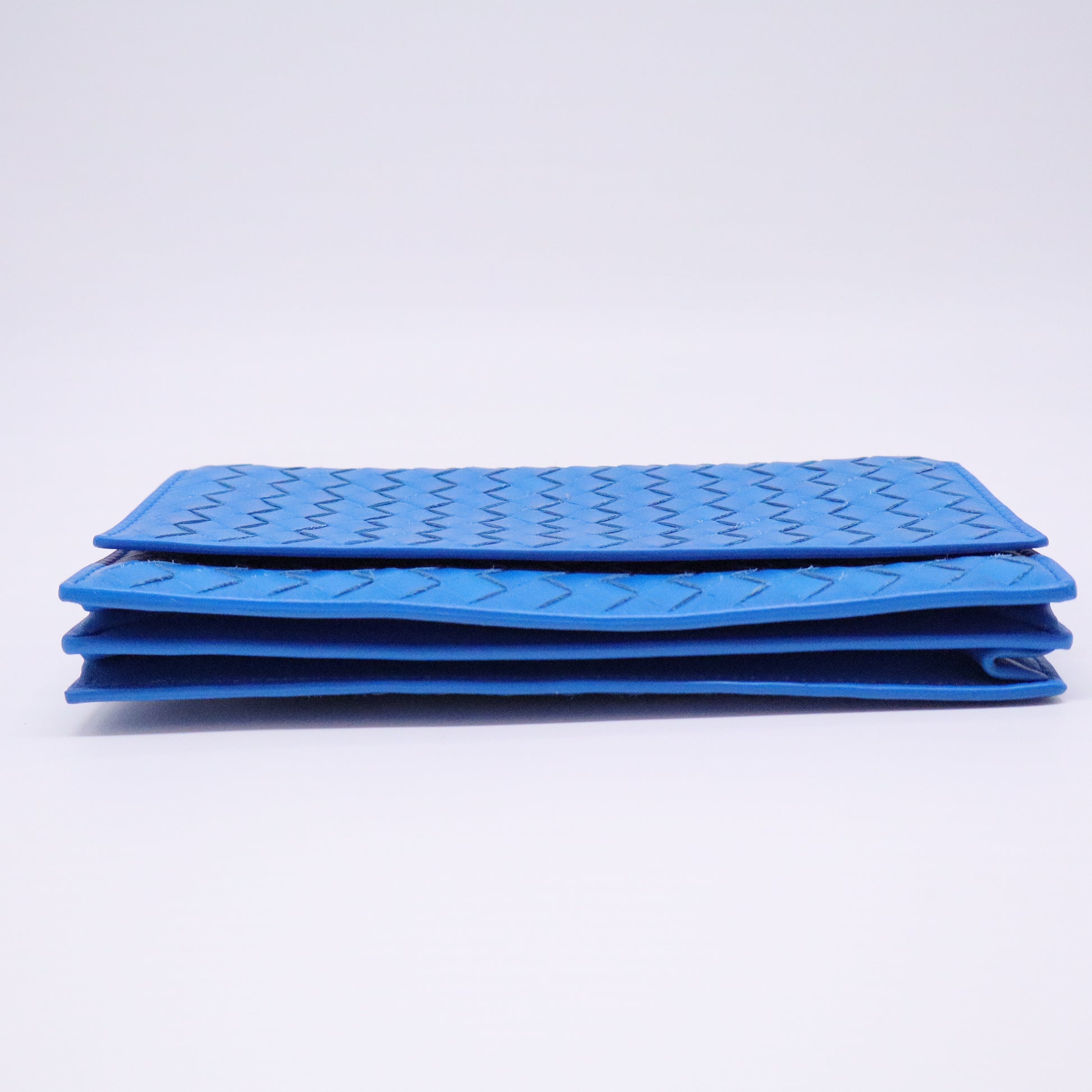 Intrecciato Leather Continental Wallet