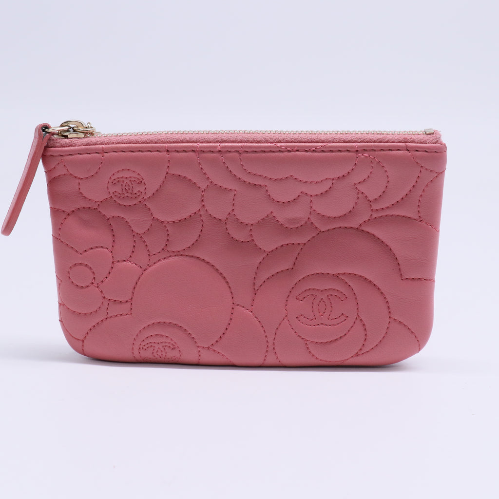 Embossed Camellia Pouch Bag  W20406