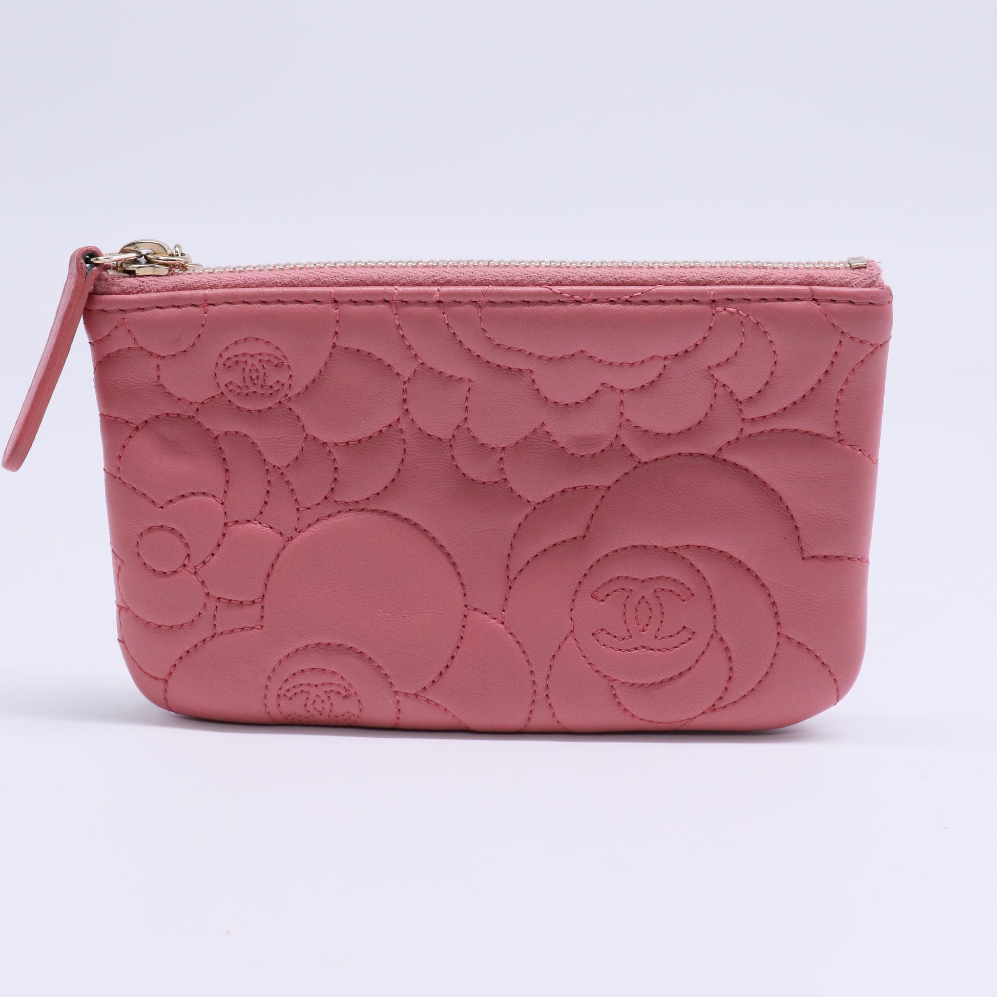 Embossed Camellia Pouch Bag  W20406