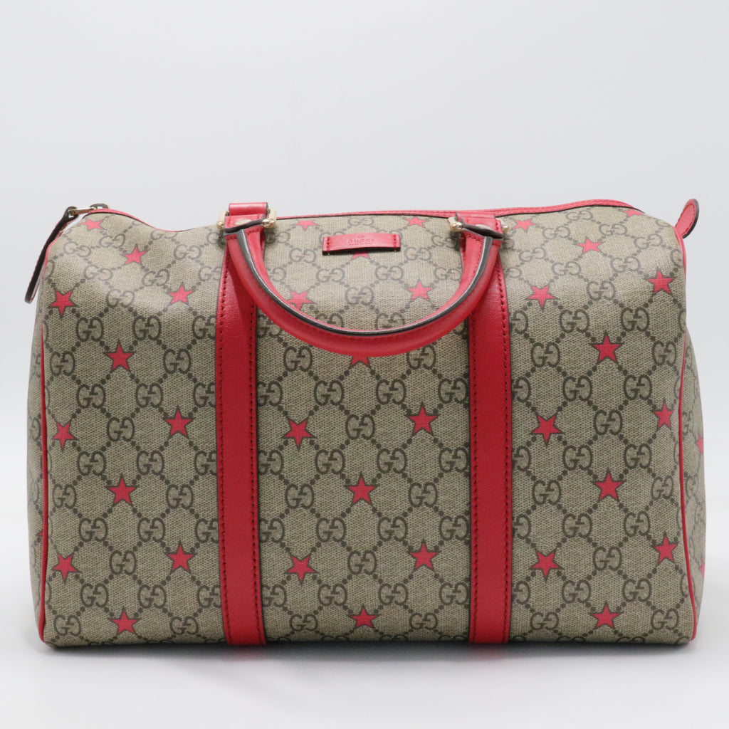 Joy Boston Bag Limited Edition GG Coated Canvas Medium