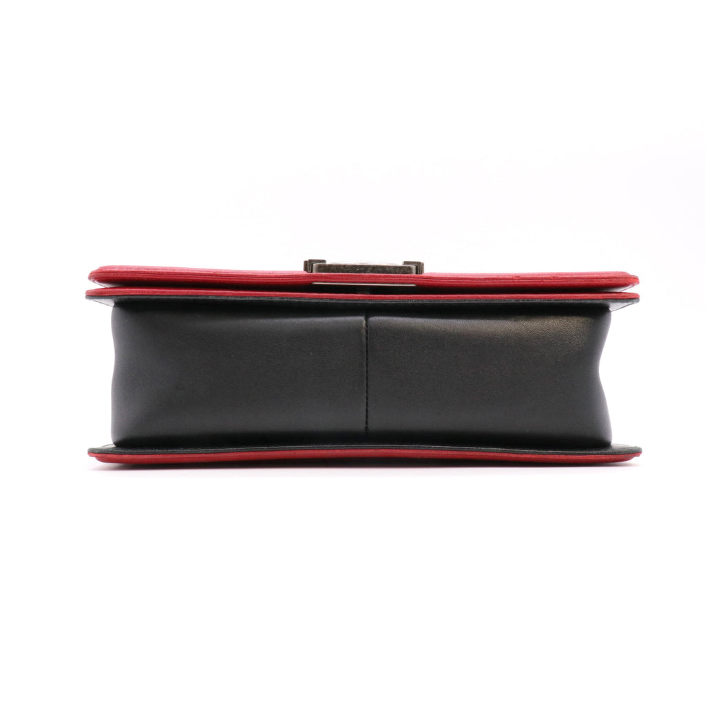 Bicolor Boy Flap Bag Quilted Lambskin Old Medium Twins