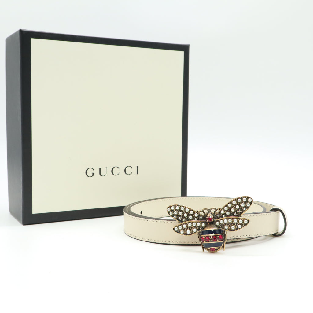 Gucci Queen Margaret Leather Belt W21678
