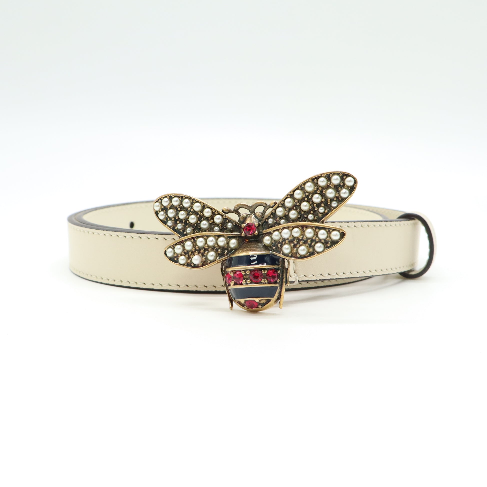 Gucci Queen Margaret Leather Belt W21678
