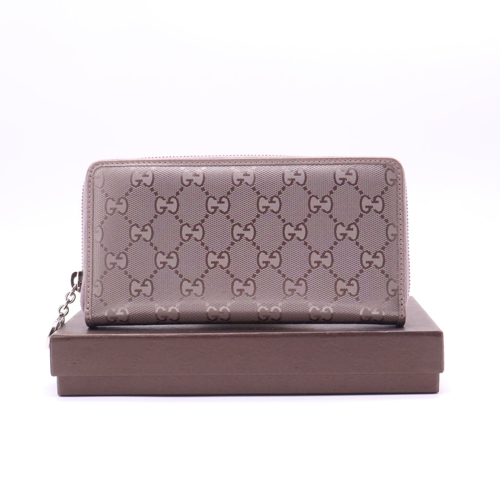 Gucci GG Imprime Zip Around Wallet W21475