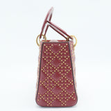 Supple Lady Dior Bag Cannage Studded Lambskin Medium