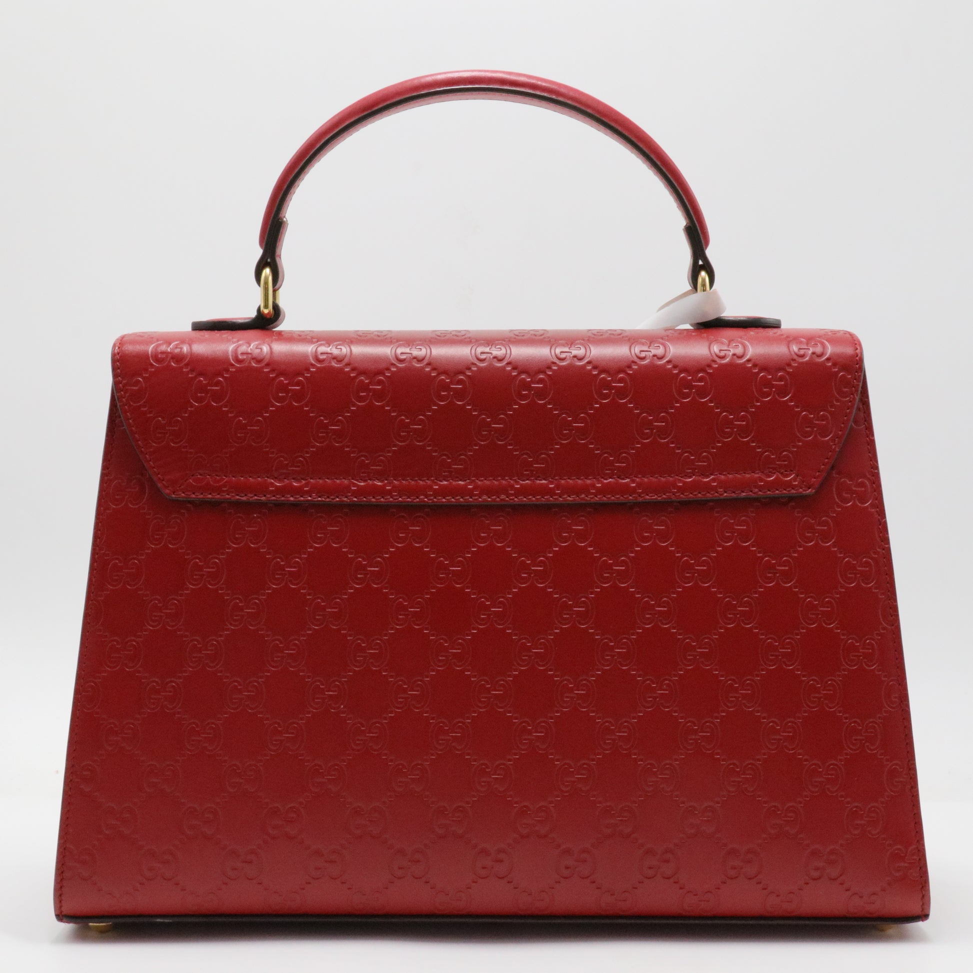 Padlock Top Handle Bag Guccissima Leather Medium