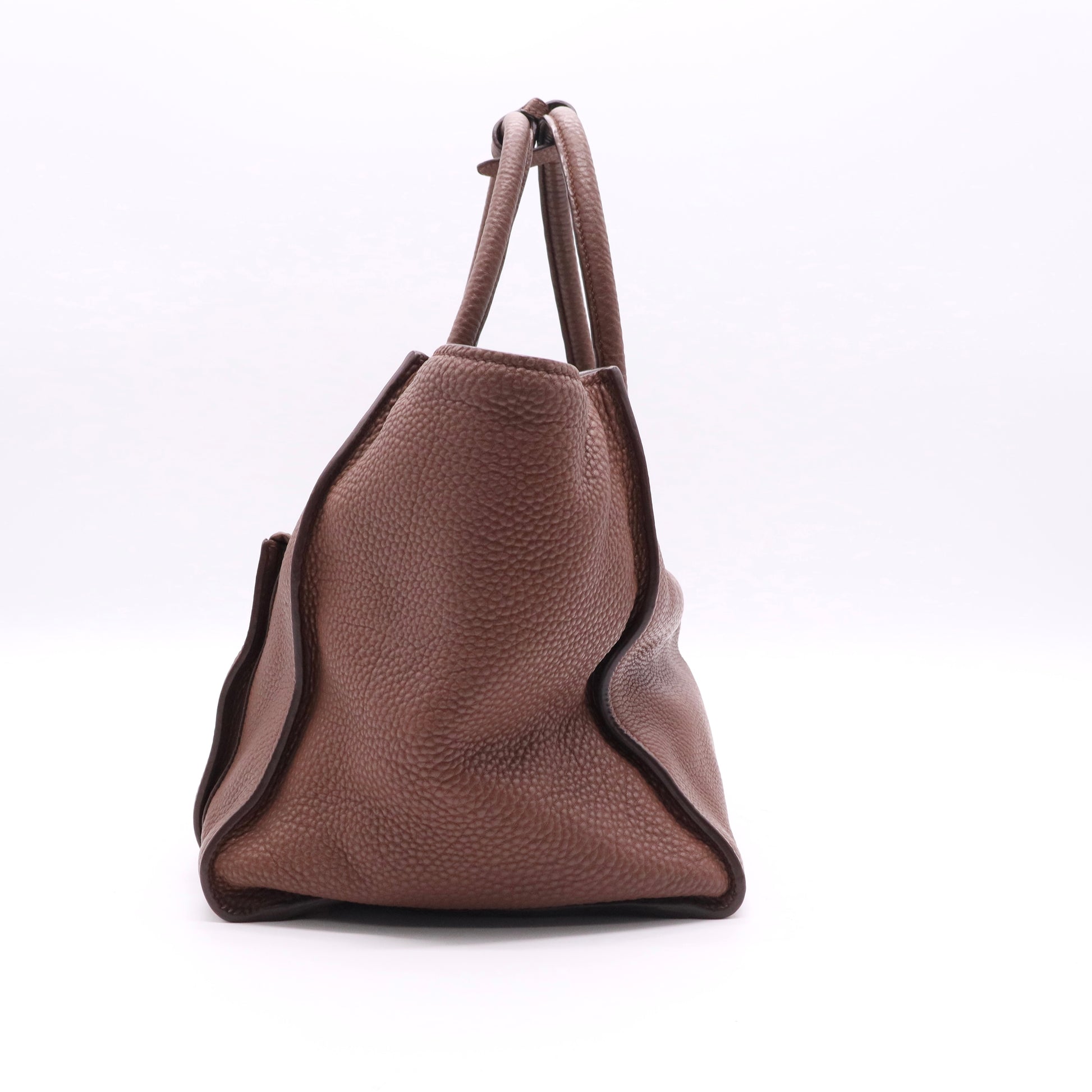 Palissandro Vitello Daino Leather Double Handle Tote Bag