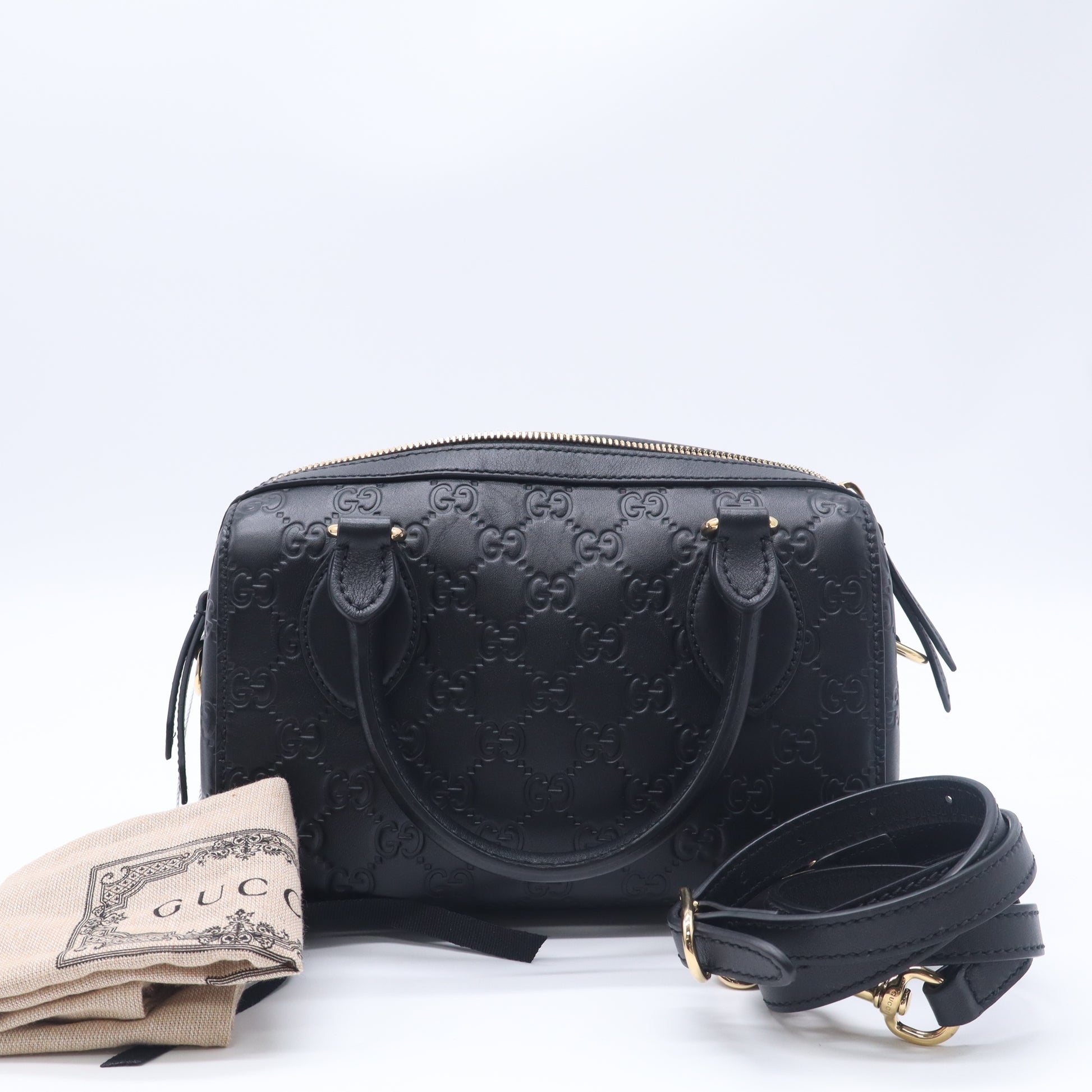 Signature Boston Bag Guccissima Leather Small twins LDZ1009