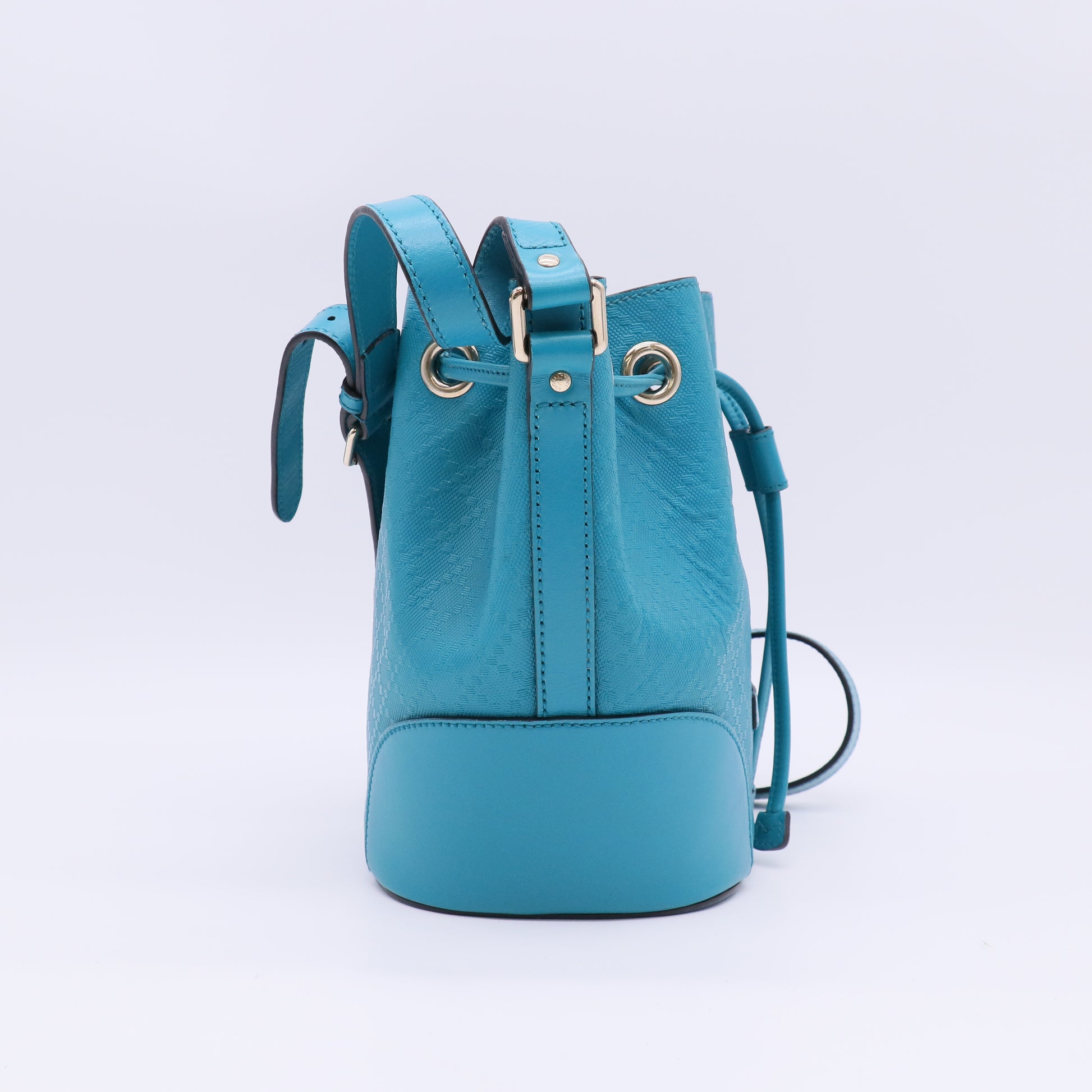 Gucci Bright Diamante Leather Drawstring Bucket Bag B23914