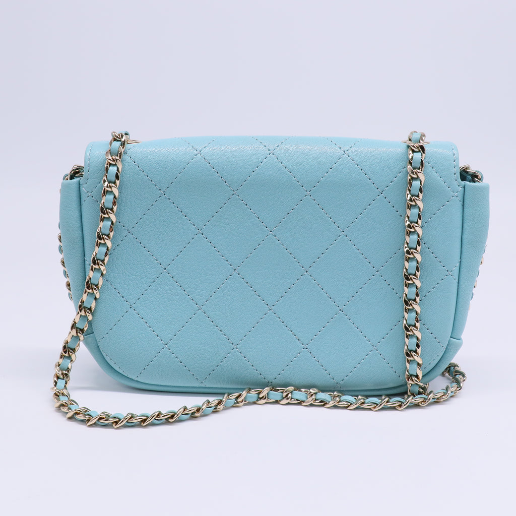Quilted Flap Shoulder Bag Flap Bag  B20292