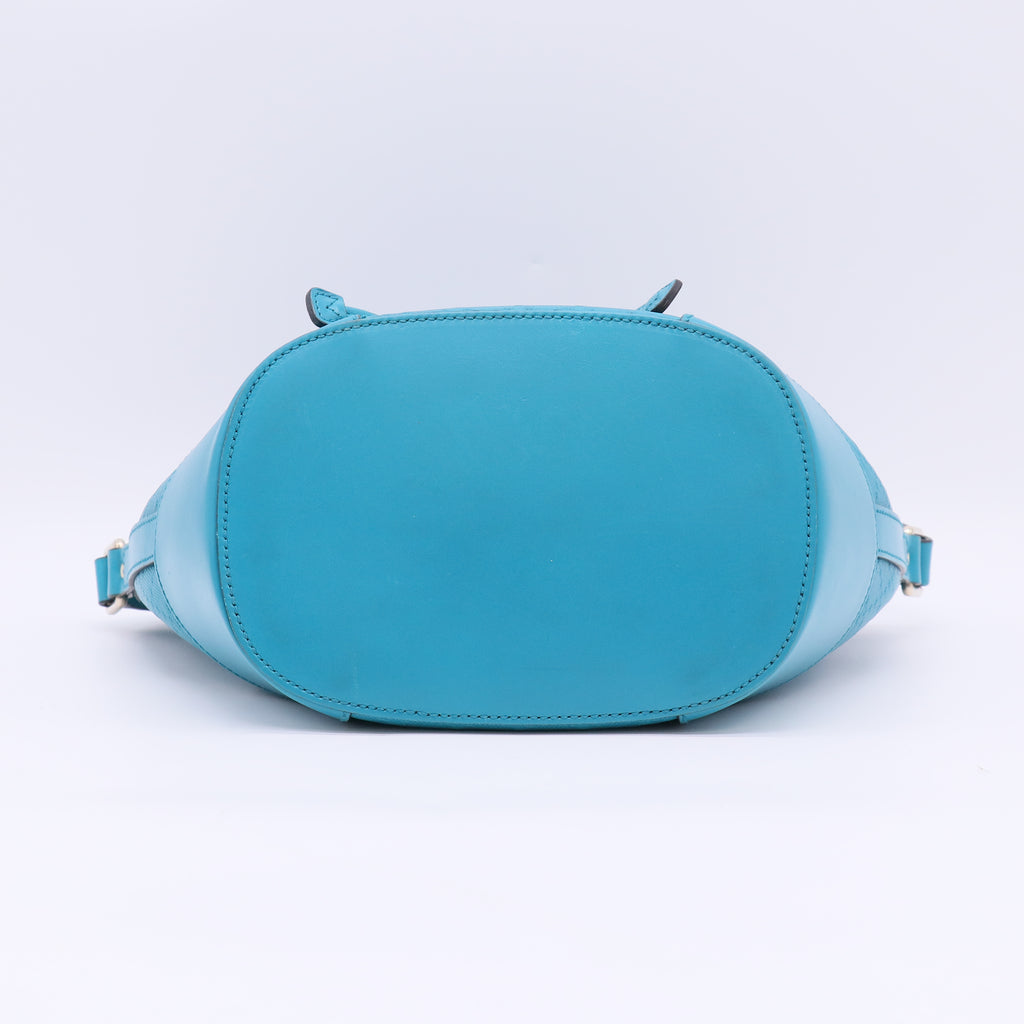 Gucci Bright Diamante Leather Drawstring Bucket Bag B23914
