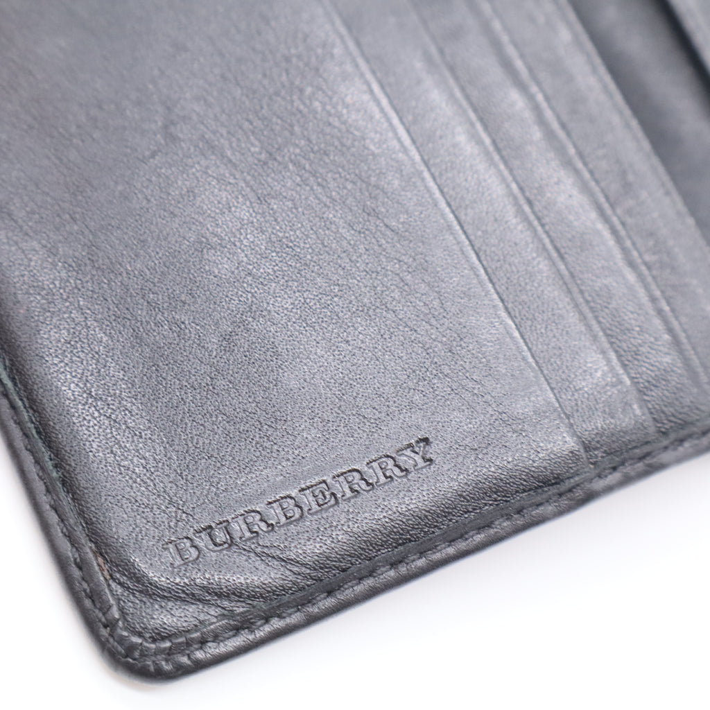 Check Penrose Compact Wallet Brown