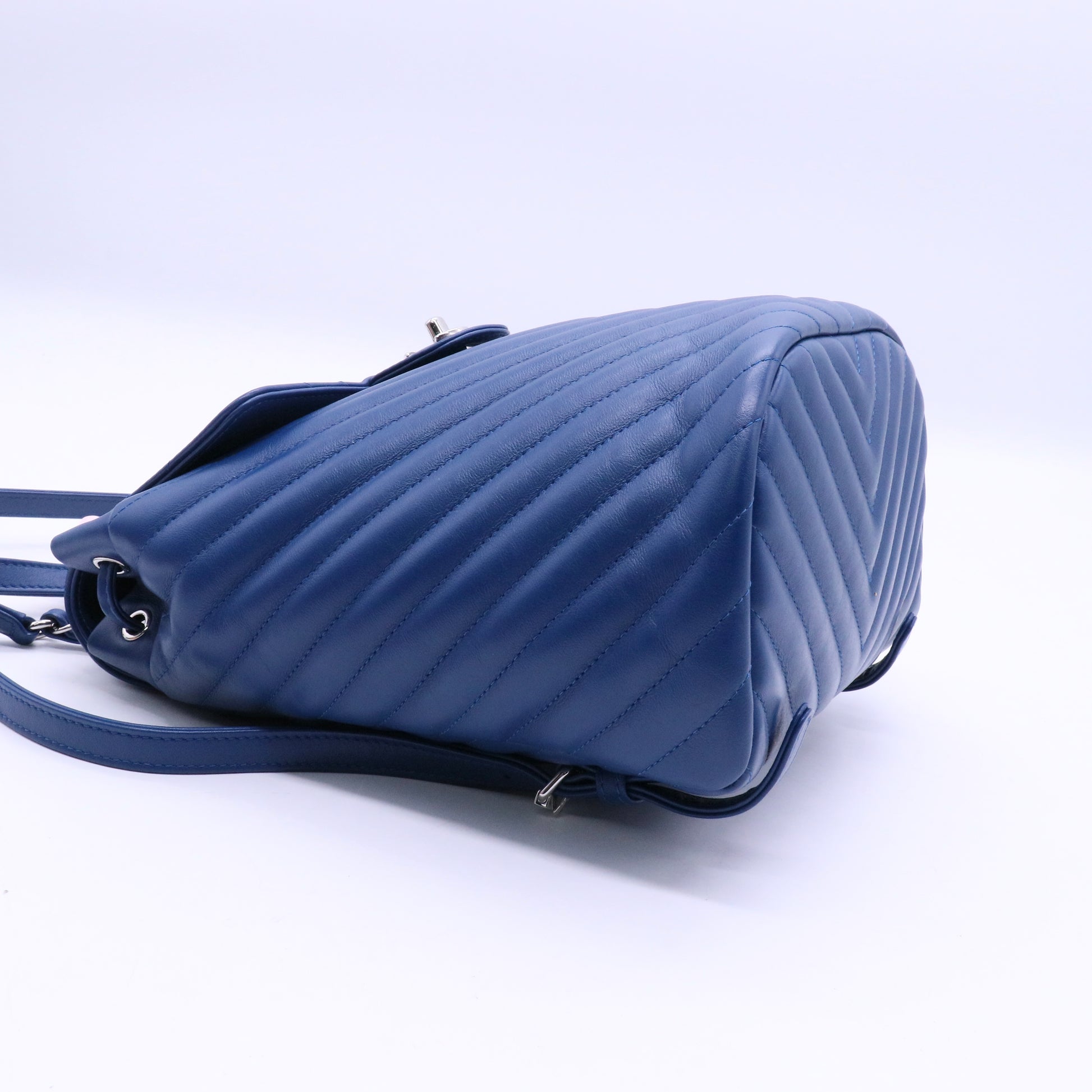 Chevron Quilted Lambskin Leather Small Urban Spirit Backpack Twins LDJ3627