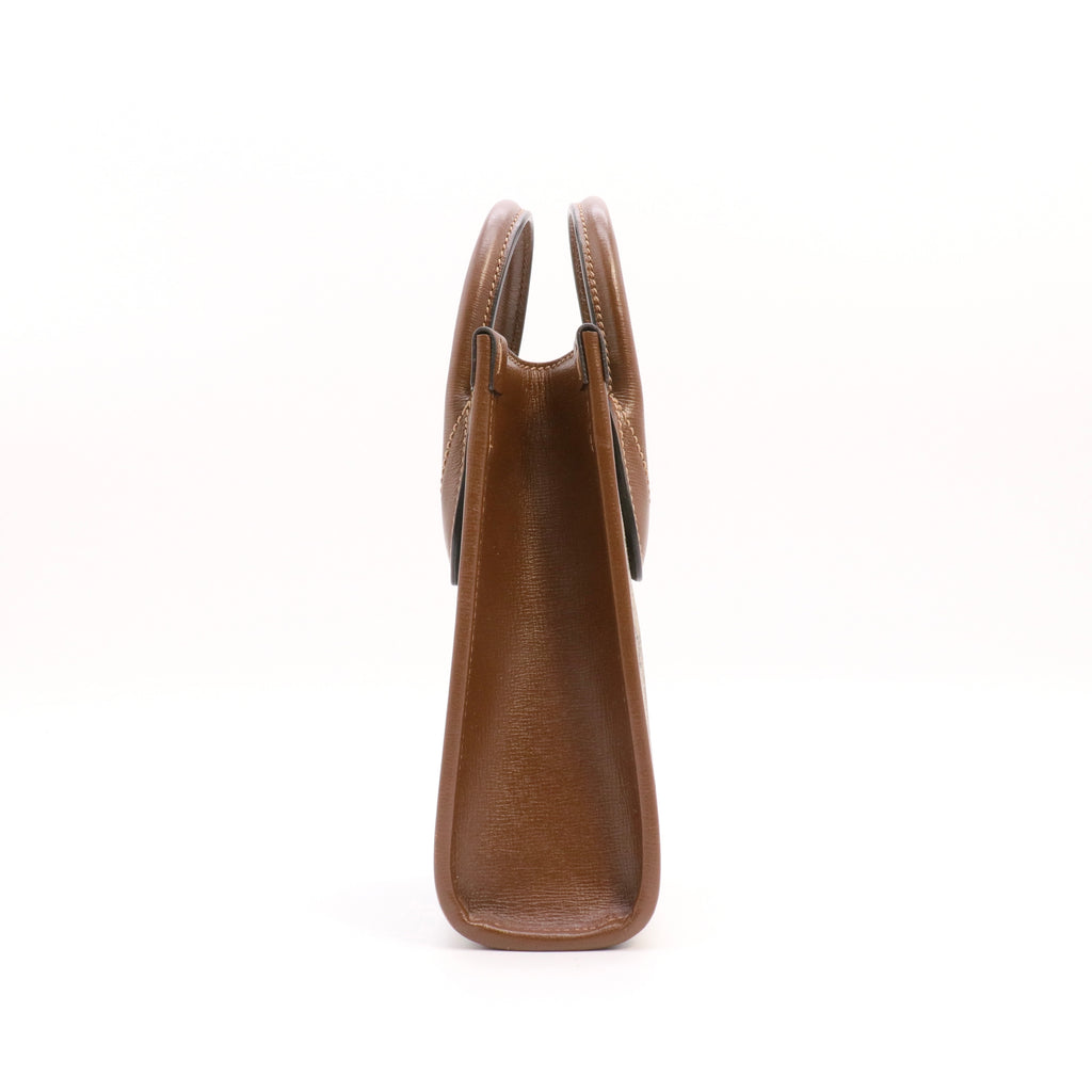 GG Supreme Monogram Azalea Calfskin Mini Retro Interlocking G Tote Bag Twins