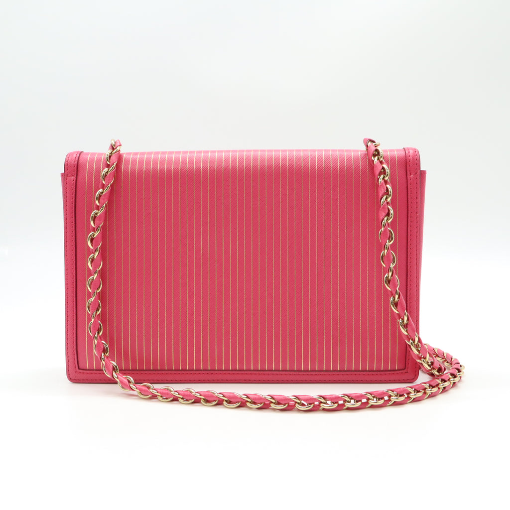 SALVATORE FERRAGAMO PINK VARA BOW crossbody bag B22382