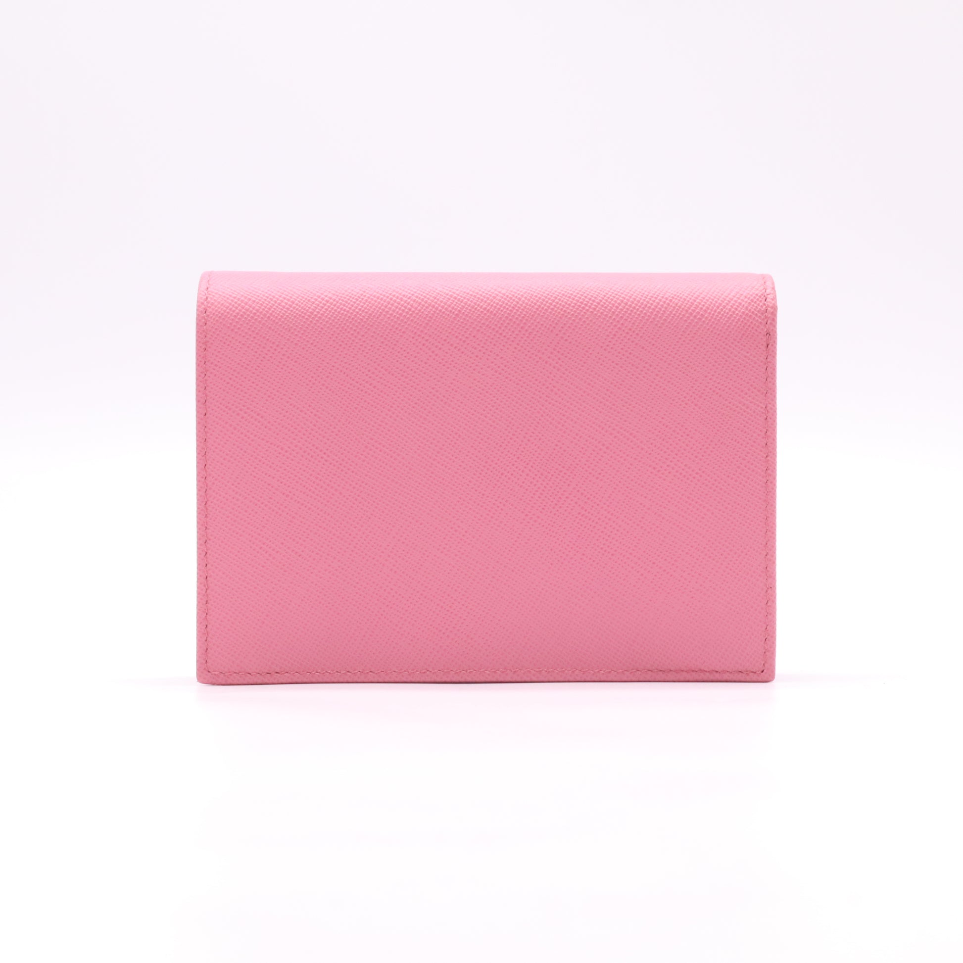 Saffiano Metal Small Compact Wallet Peonia Begonia W22631