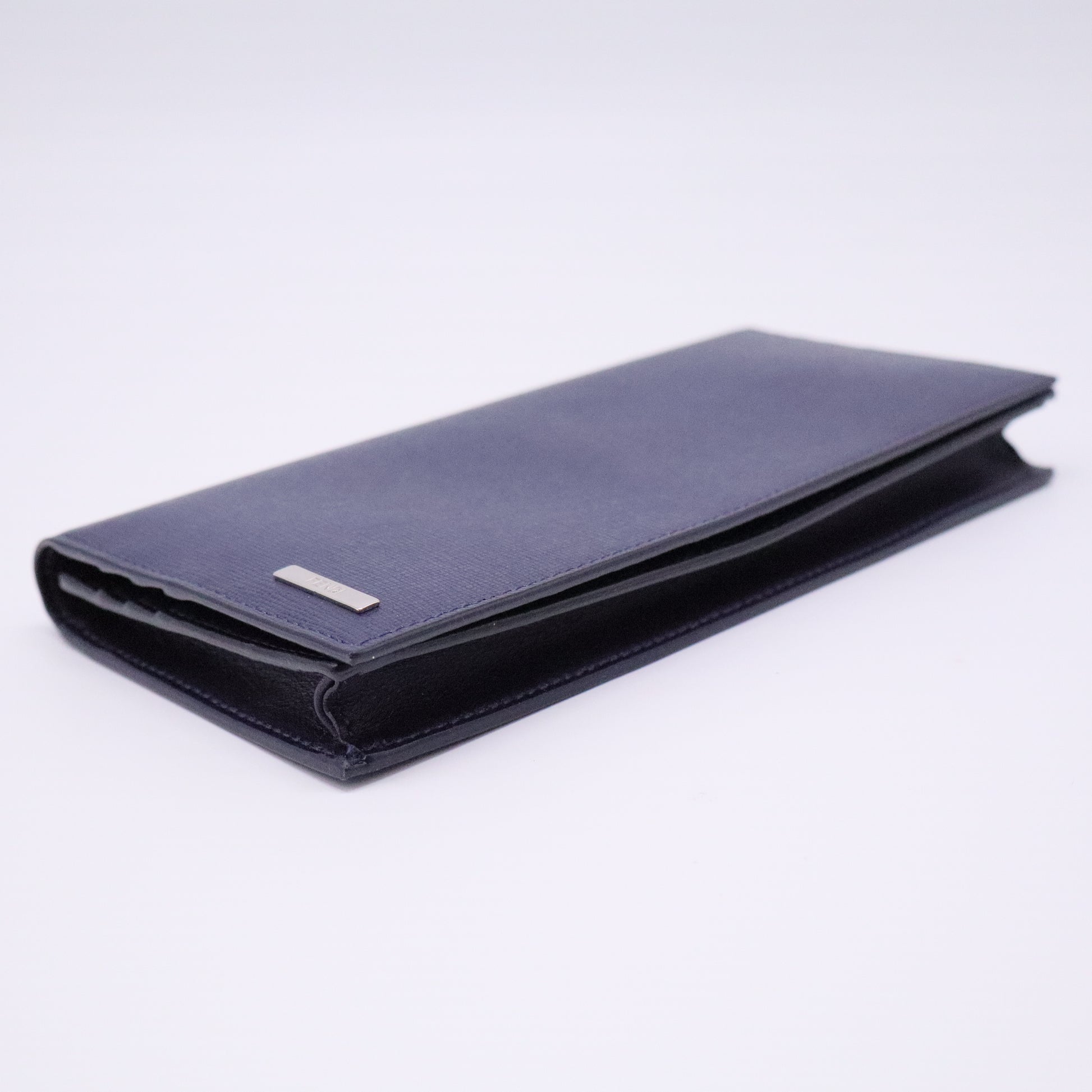Long Bifold Wallet in Saffiano Leather