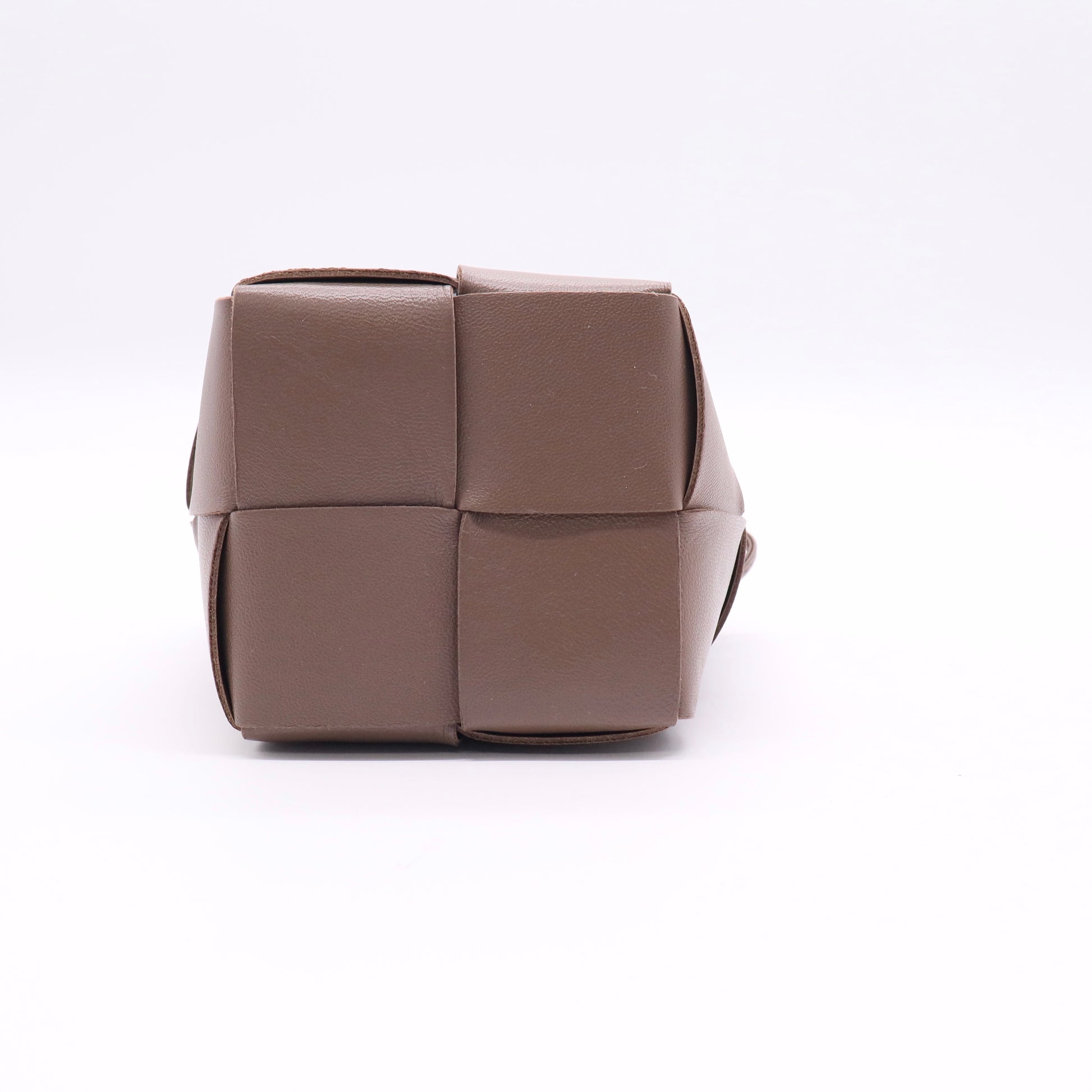Mini Cassette Intrecciato Leather Bucket Bag twins