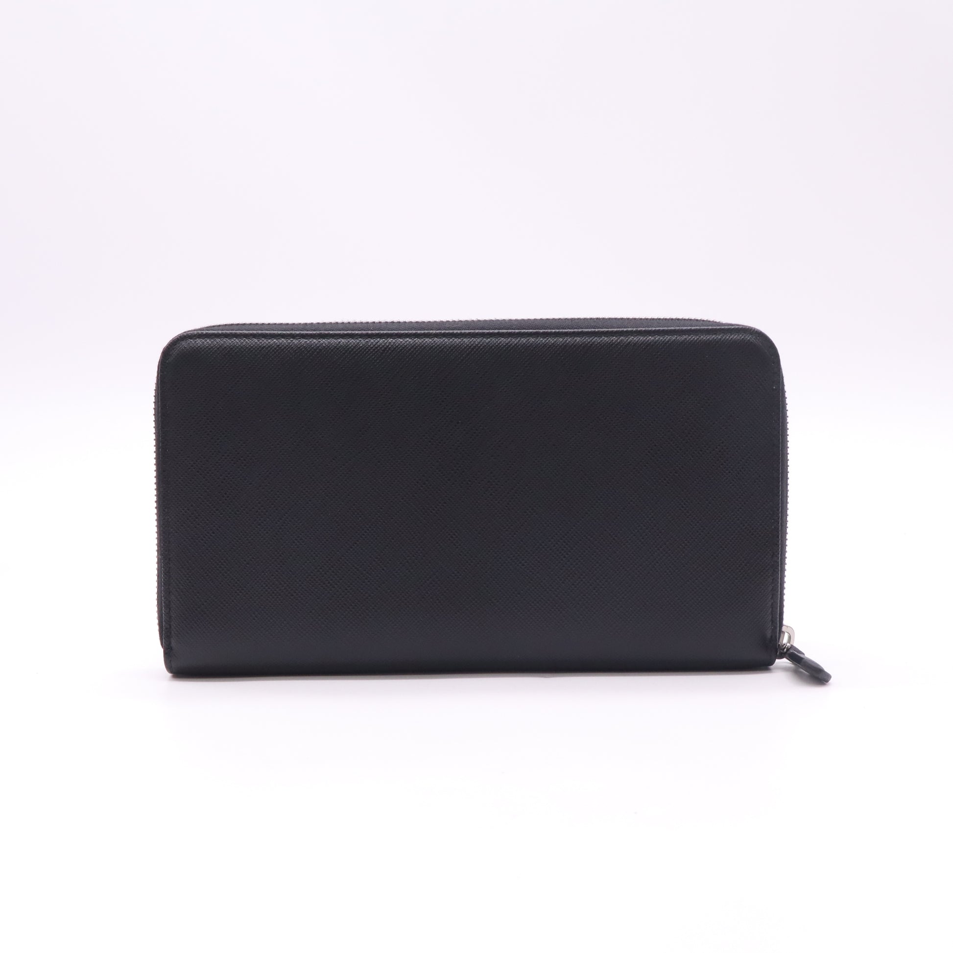 Prada Large Saffiano Leather Zip Around Wallet W22612