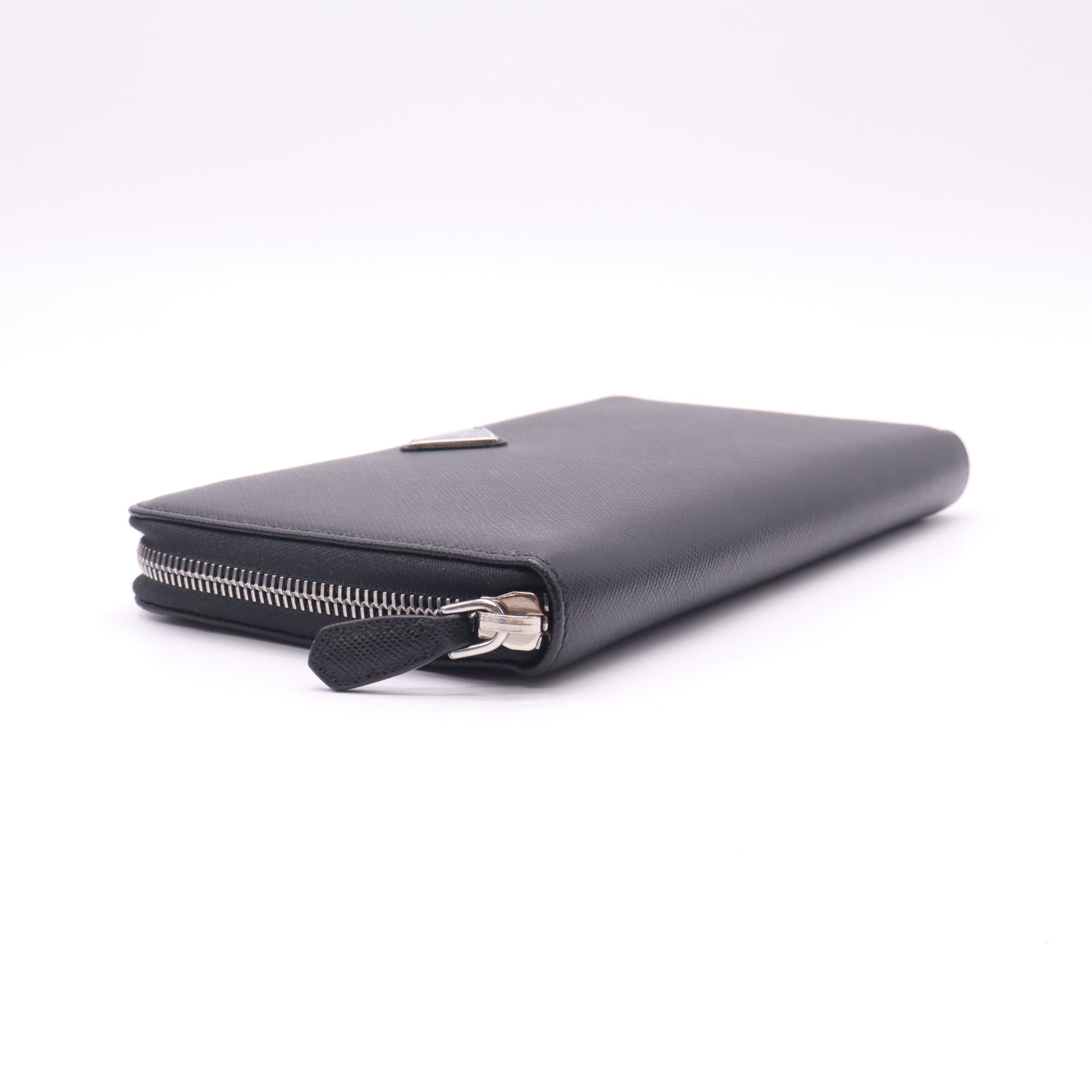 Prada Large Saffiano Leather Zip Around Wallet W22612