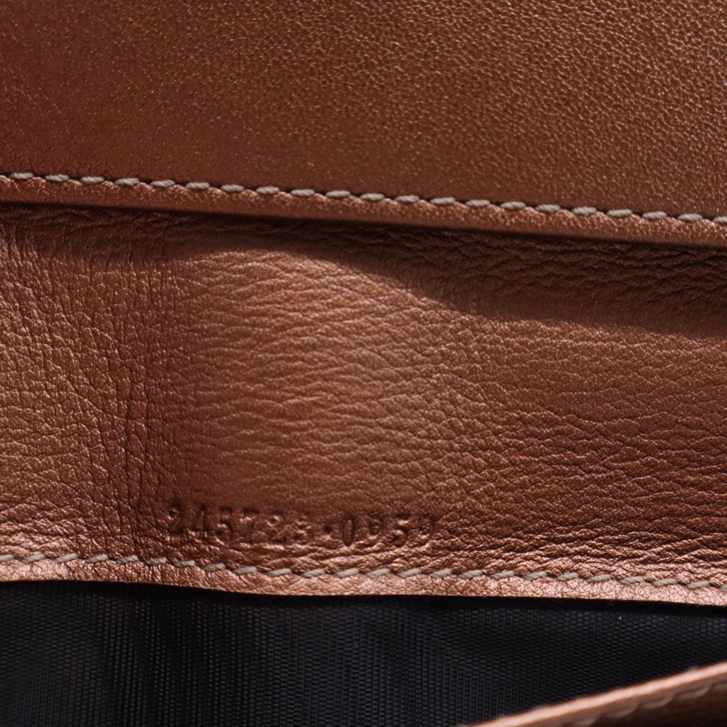 Lovely Heart Beige Canvas and Canvas Continental Wallet W20365