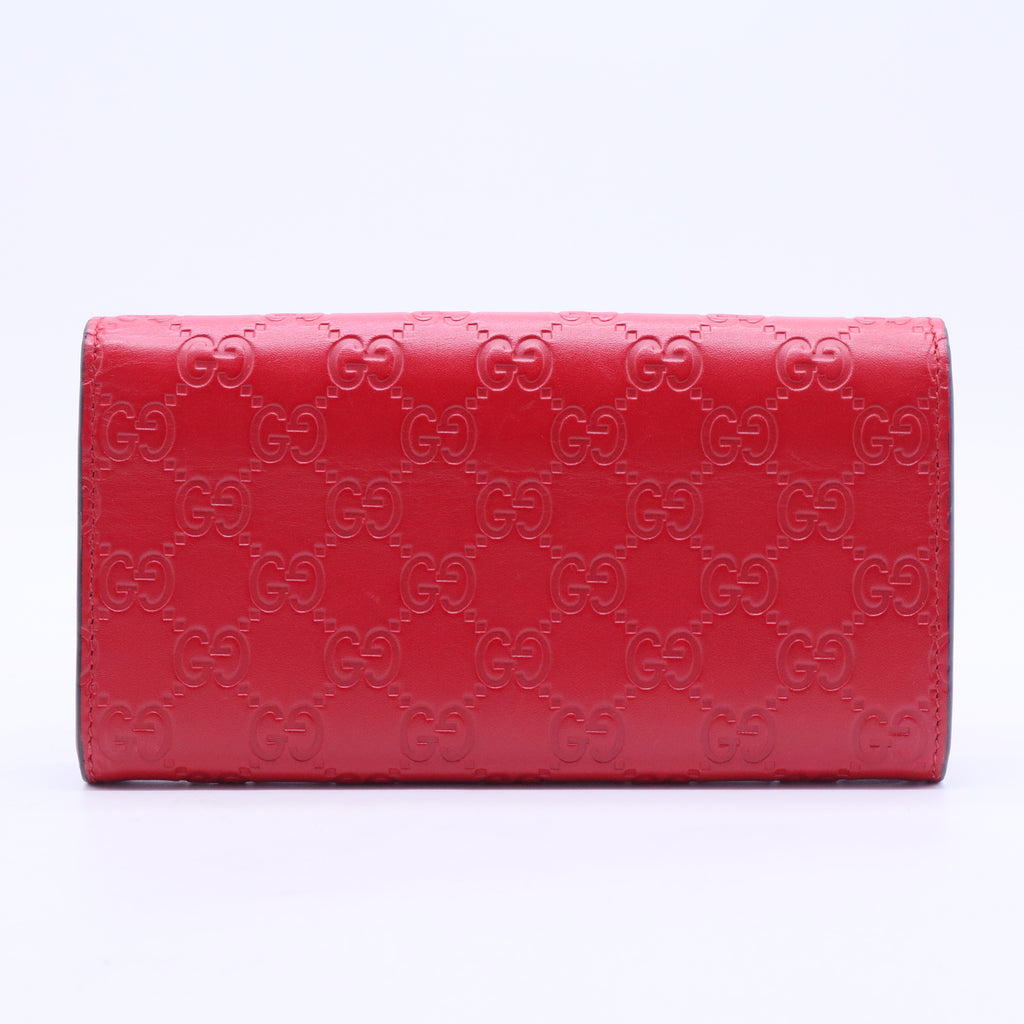 Signature Wallet on Chain Guccissima Leather W20368