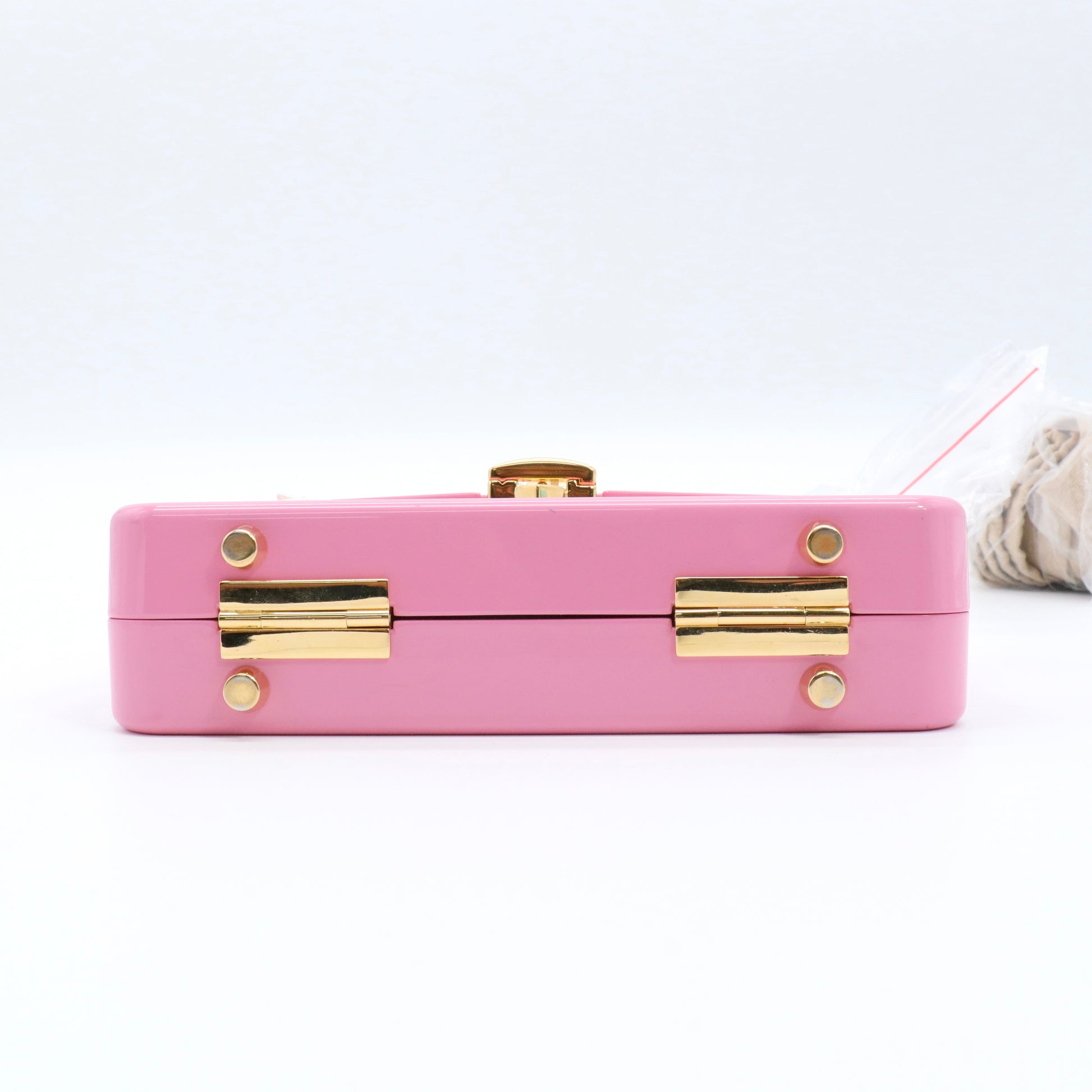 Plexiglass Mini Sylvie 1969 Top Handle Bag Pink twins