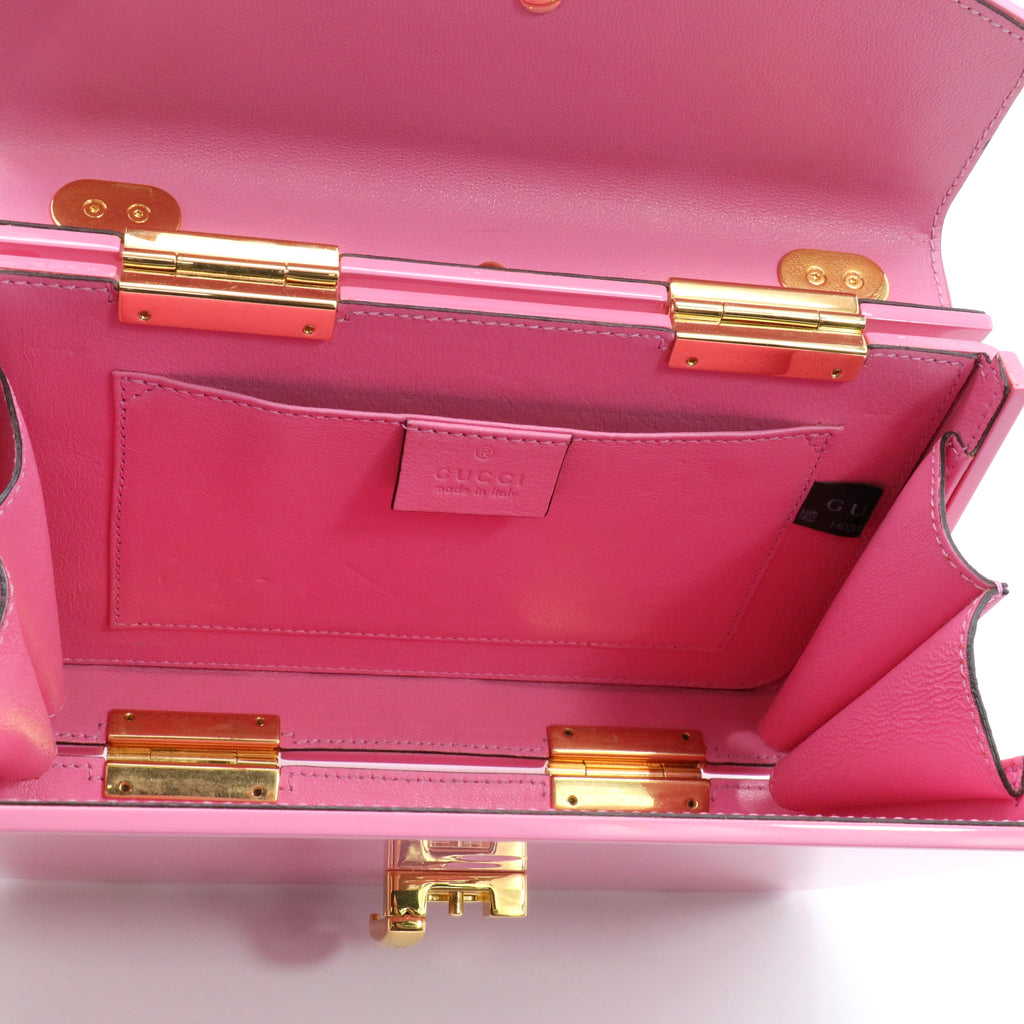 Plexiglass Mini Sylvie 1969 Top Handle Bag Pink twins