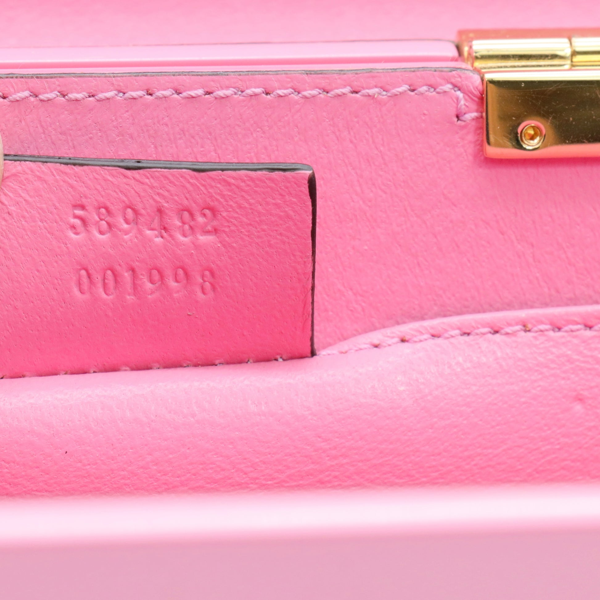 Plexiglass Mini Sylvie 1969 Top Handle Bag Pink twins