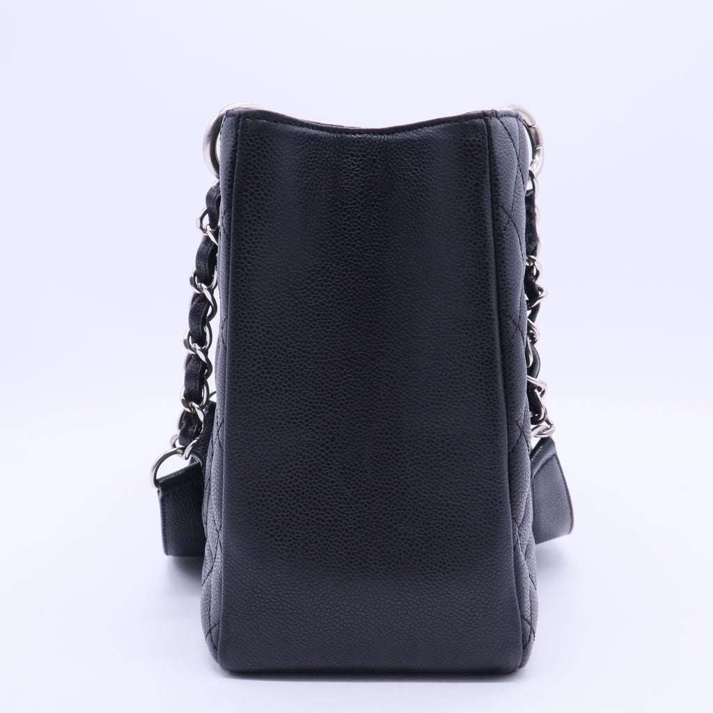Grand Shopping Tote Quilted Caviar Twins B20264