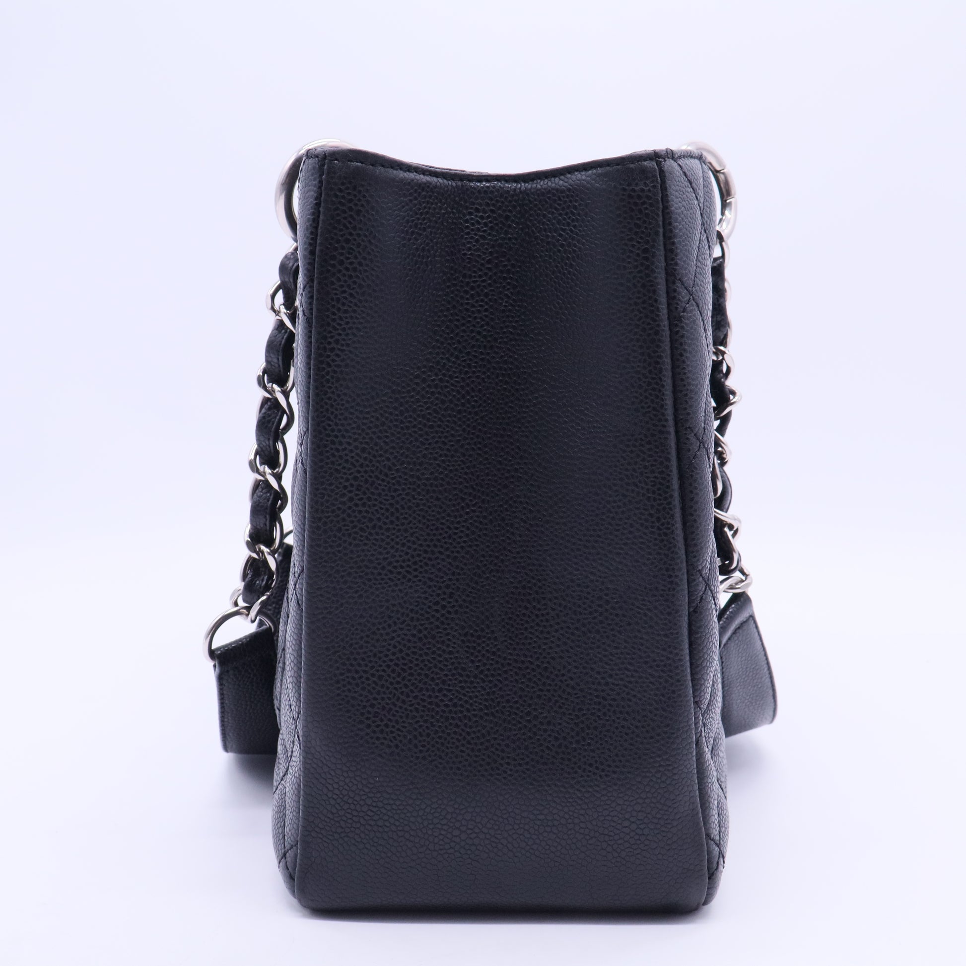 Grand Shopping Tote Quilted Caviar Twins B20264