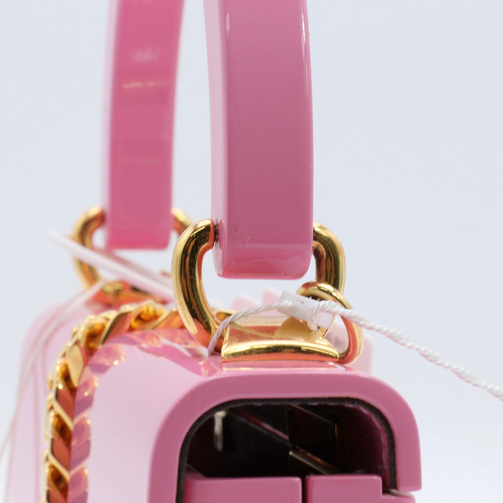 Plexiglass Mini Sylvie 1969 Top Handle Bag Pink twins