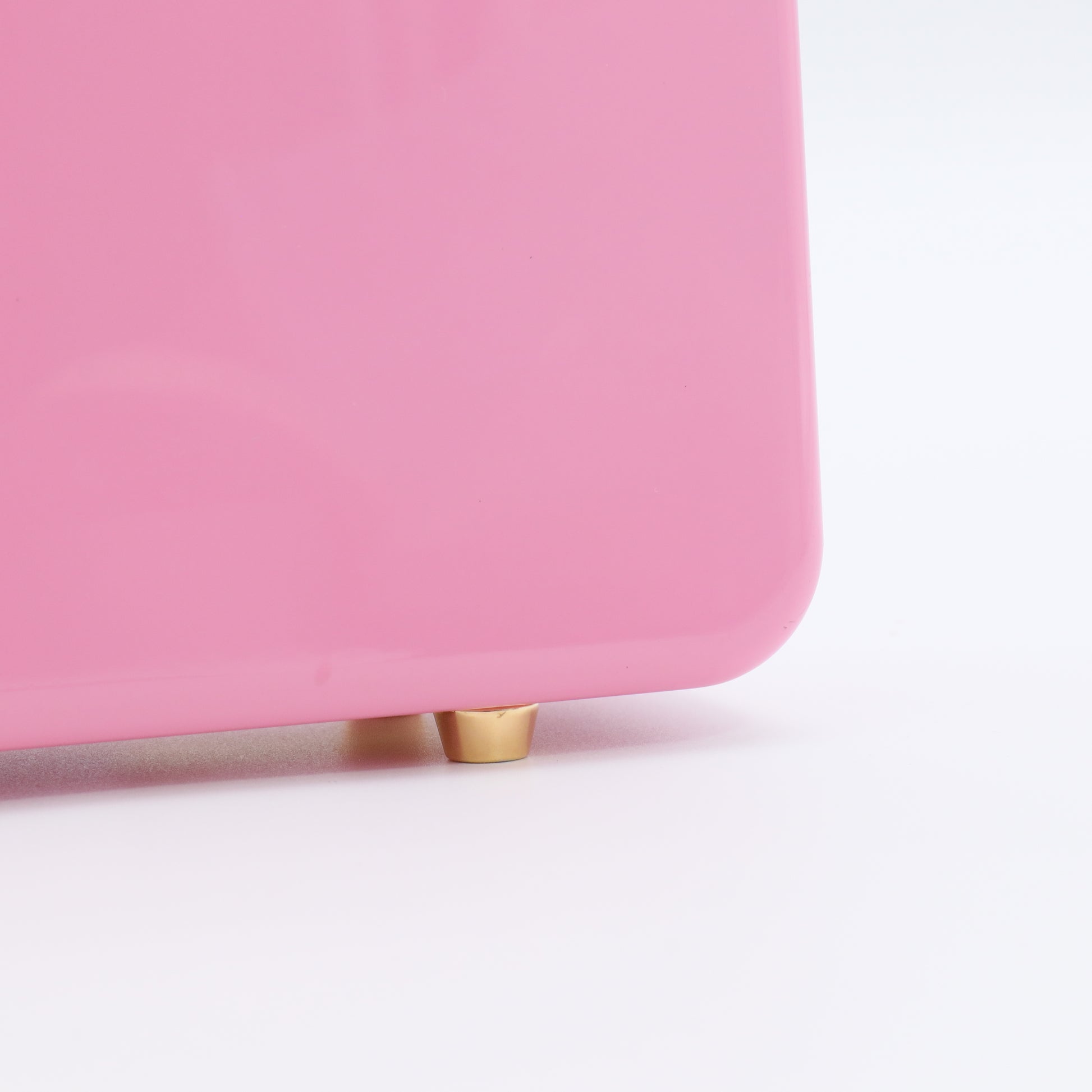 Plexiglass Mini Sylvie 1969 Top Handle Bag Pink twins