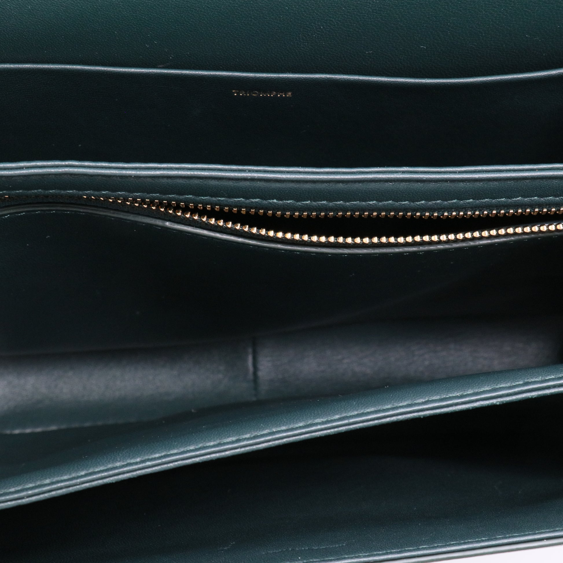 Triomphe Shoulder Bag Smooth Calfskin Medium Twins