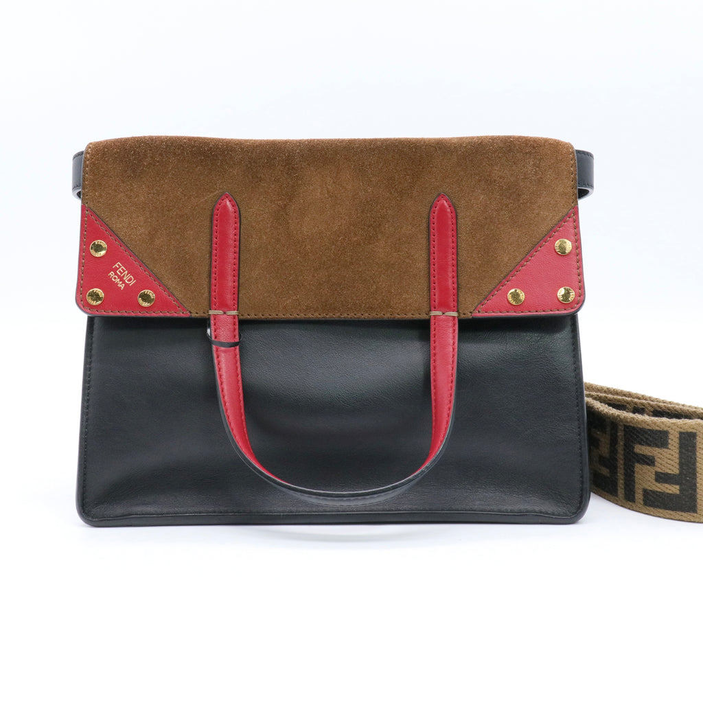 Flip Grace Convertible Tote Leather with Suede Medium twins