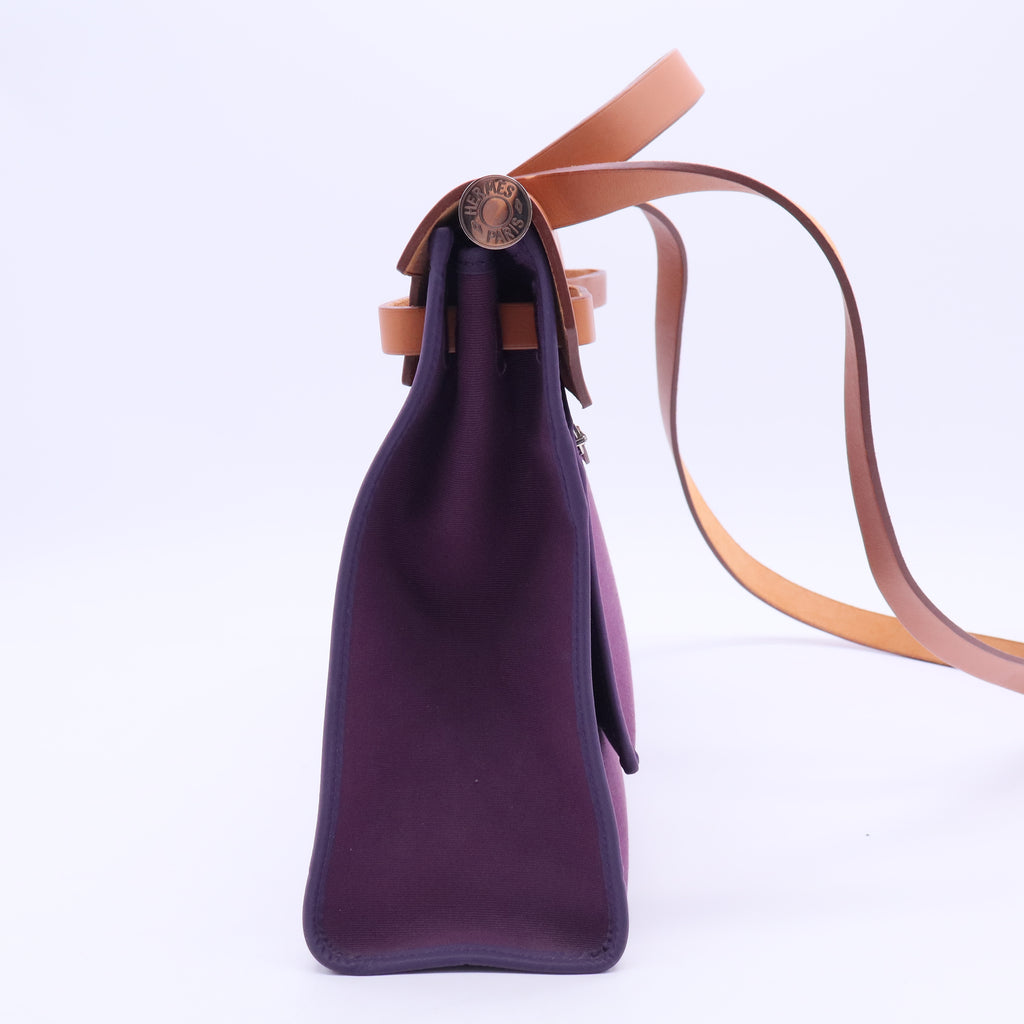 Herbag Zip Leather and Toile 31  B20223