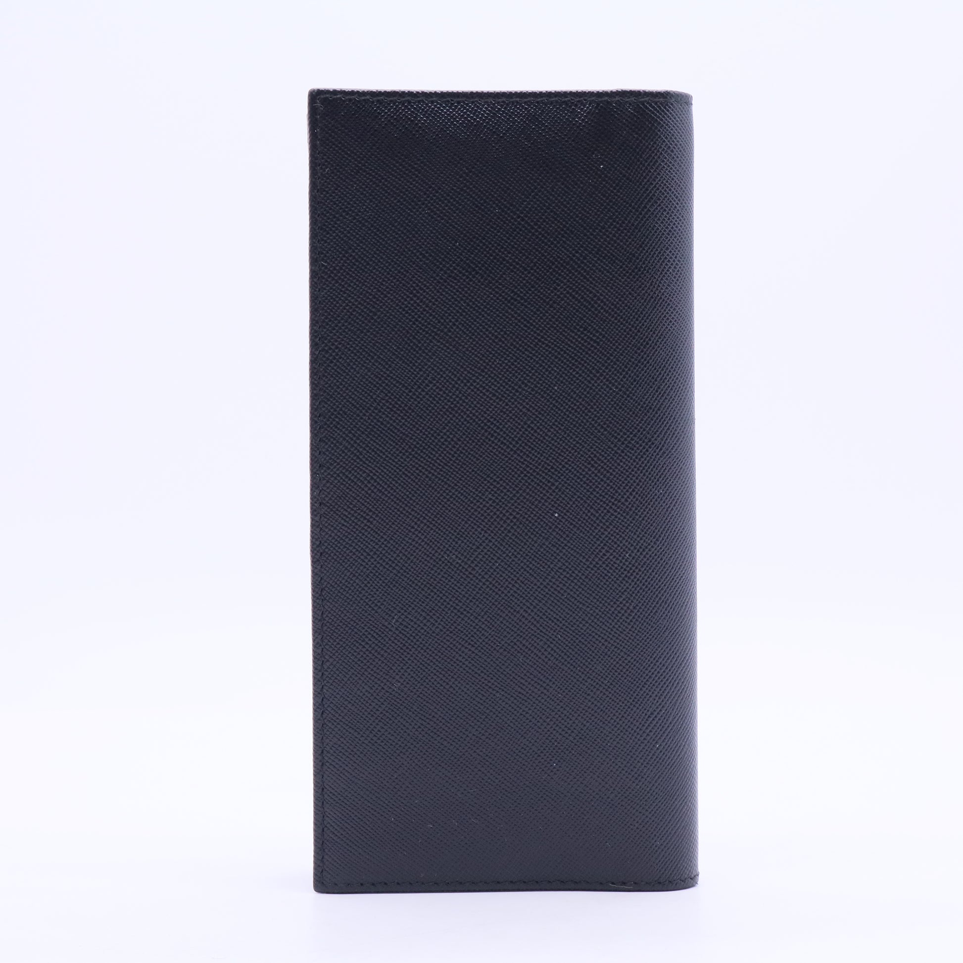 Coffee And baltic Blue Saffiano Leather Wallet W20374