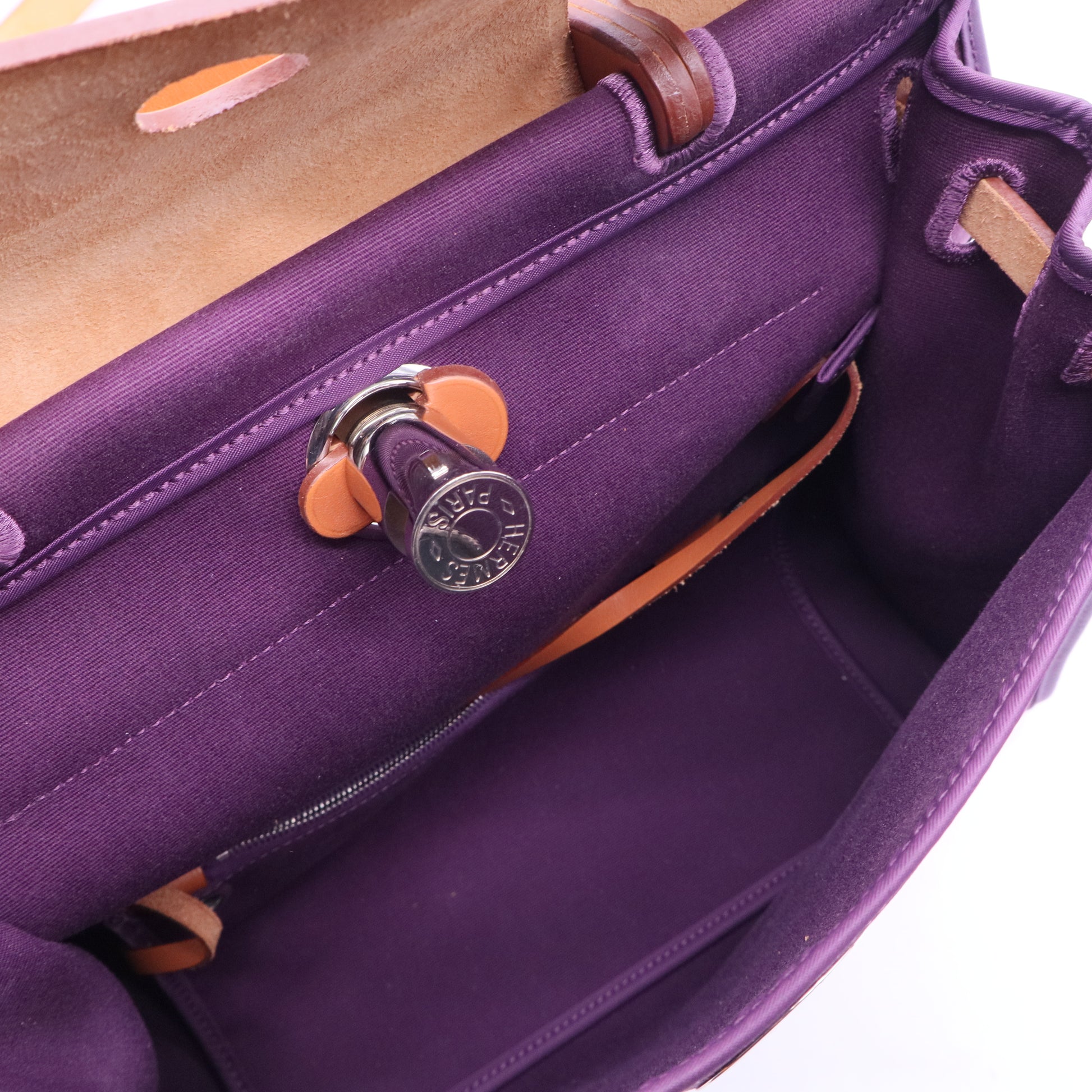 Herbag Zip Leather and Toile 31  B20223