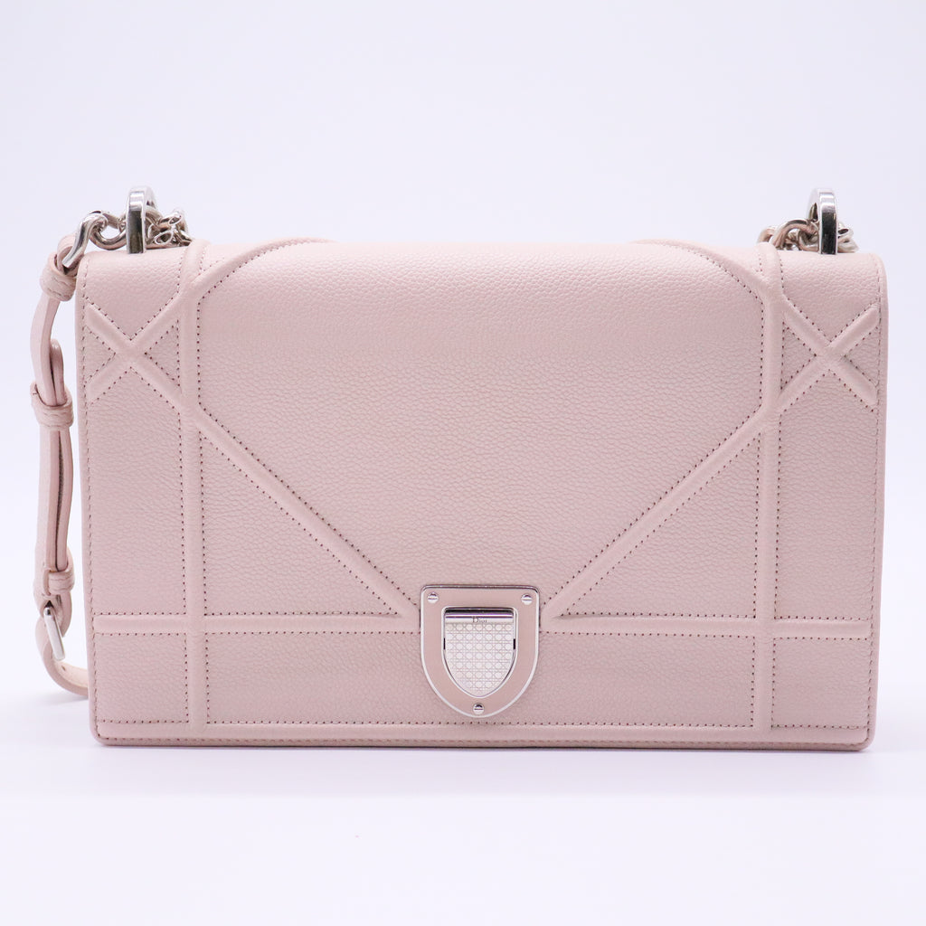 Grained Calfskin Medium Diorama Flap Bag