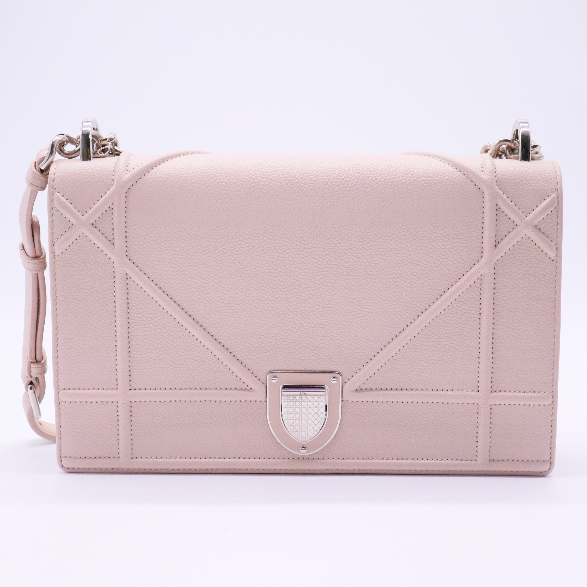 Grained Calfskin Medium Diorama Flap Bag