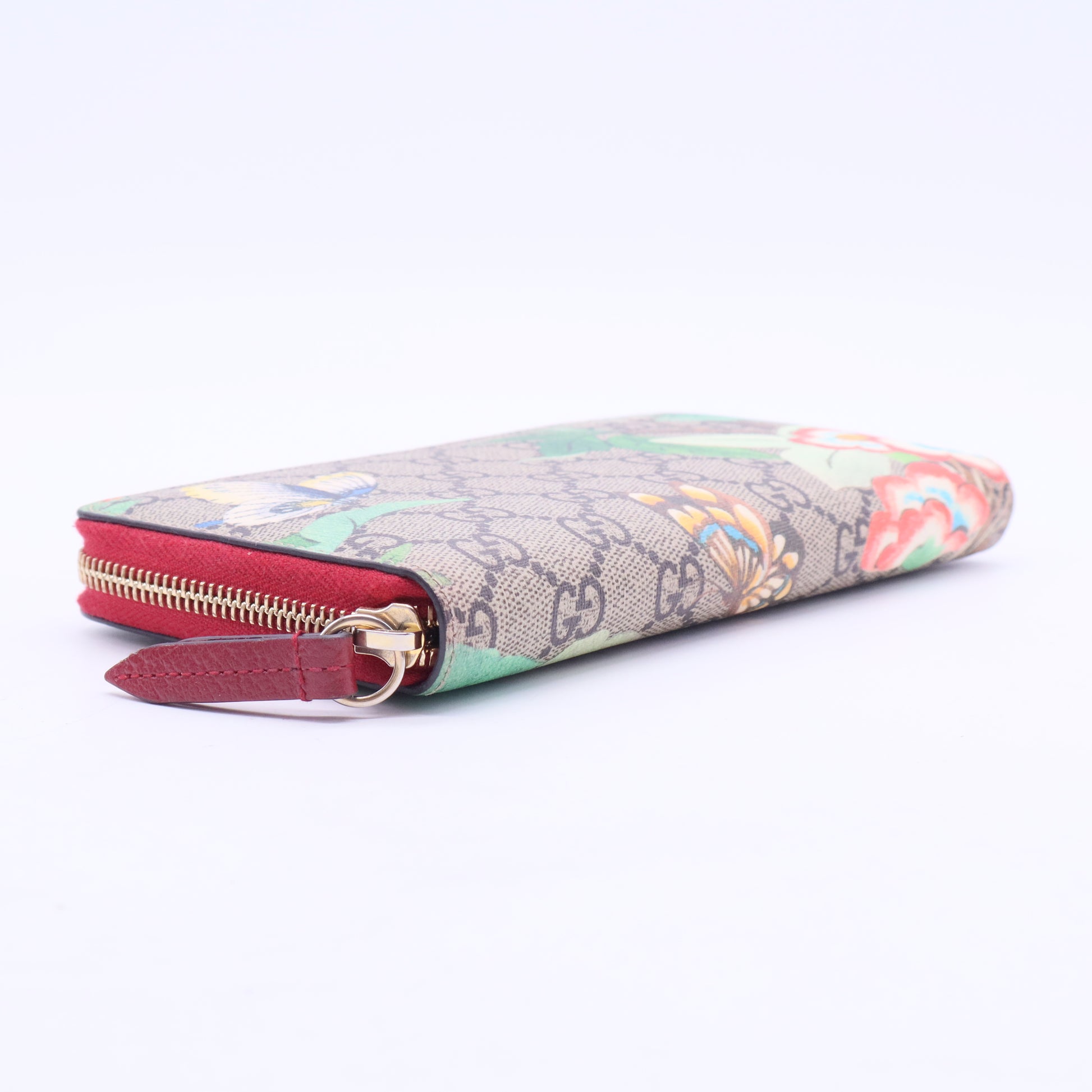 Zip Around Wallet Tian Print GG Coated Canvas W20369