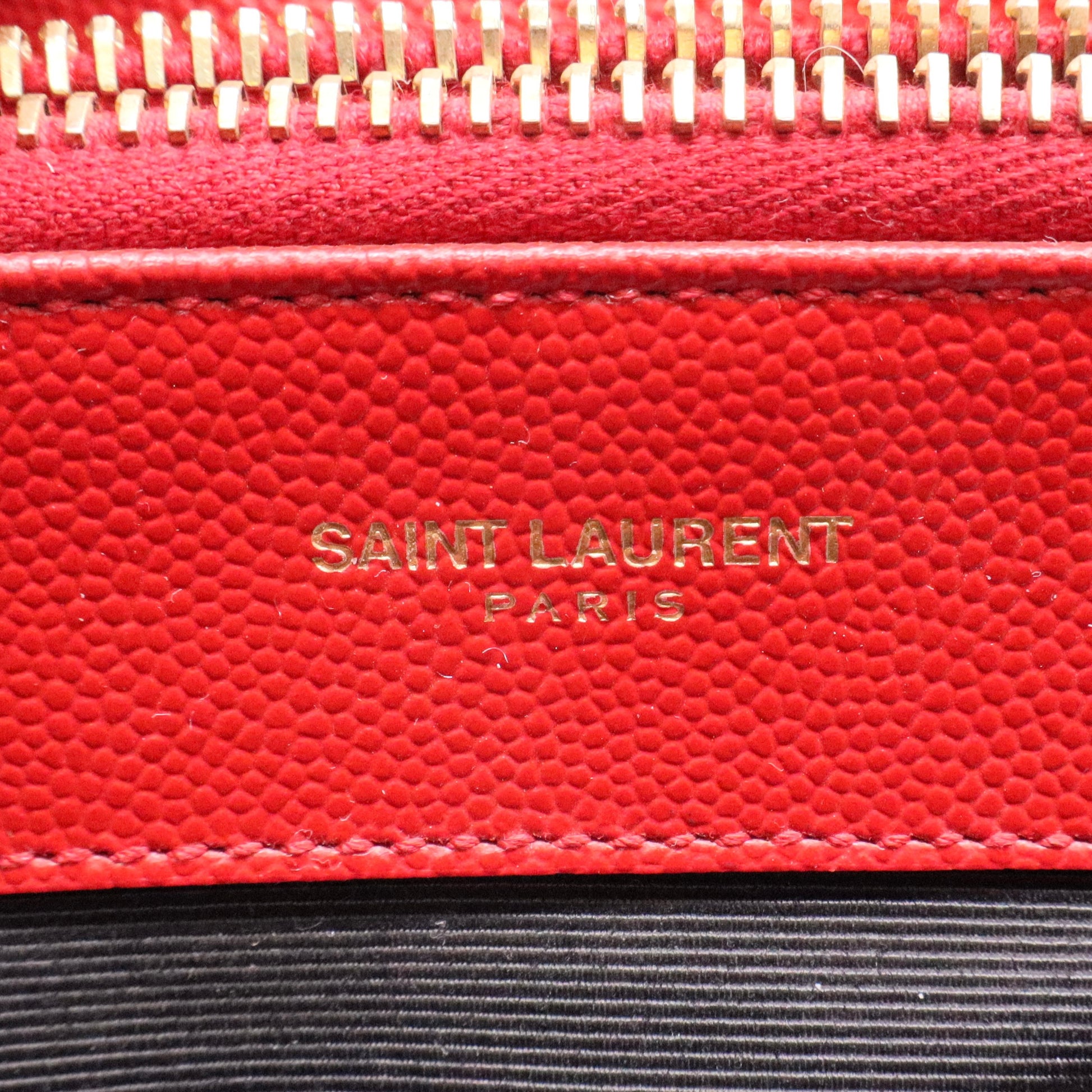 Red Quilted Grained Leather Monogram Chain Bo Cassandre Tote Bag Twins
