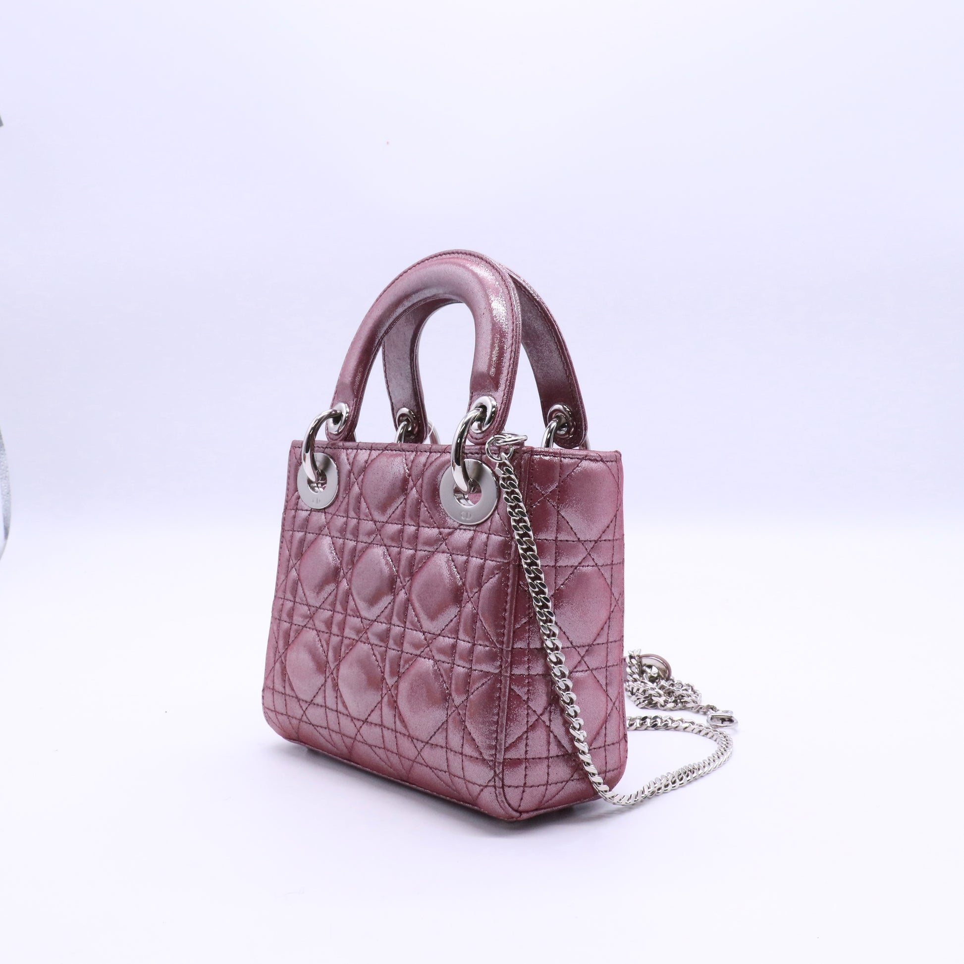 Mini Lady Dior Cannage Lambskin Shoulder Bag Twins LDJ3617