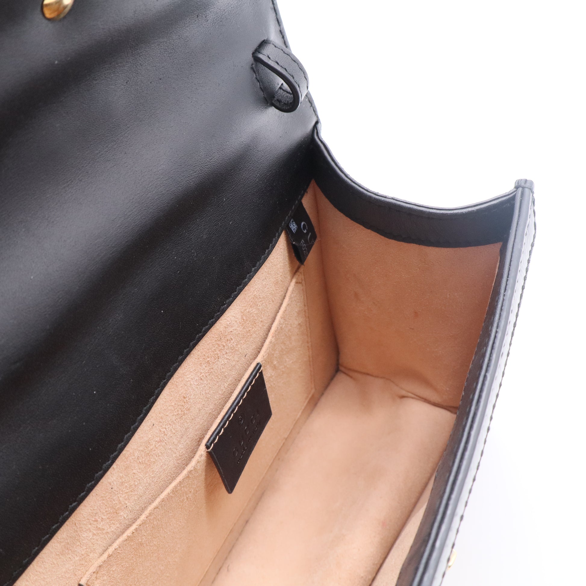 Velvet GG Monogram Super Mini Sylvie Chain Shoulder Bag Gisel