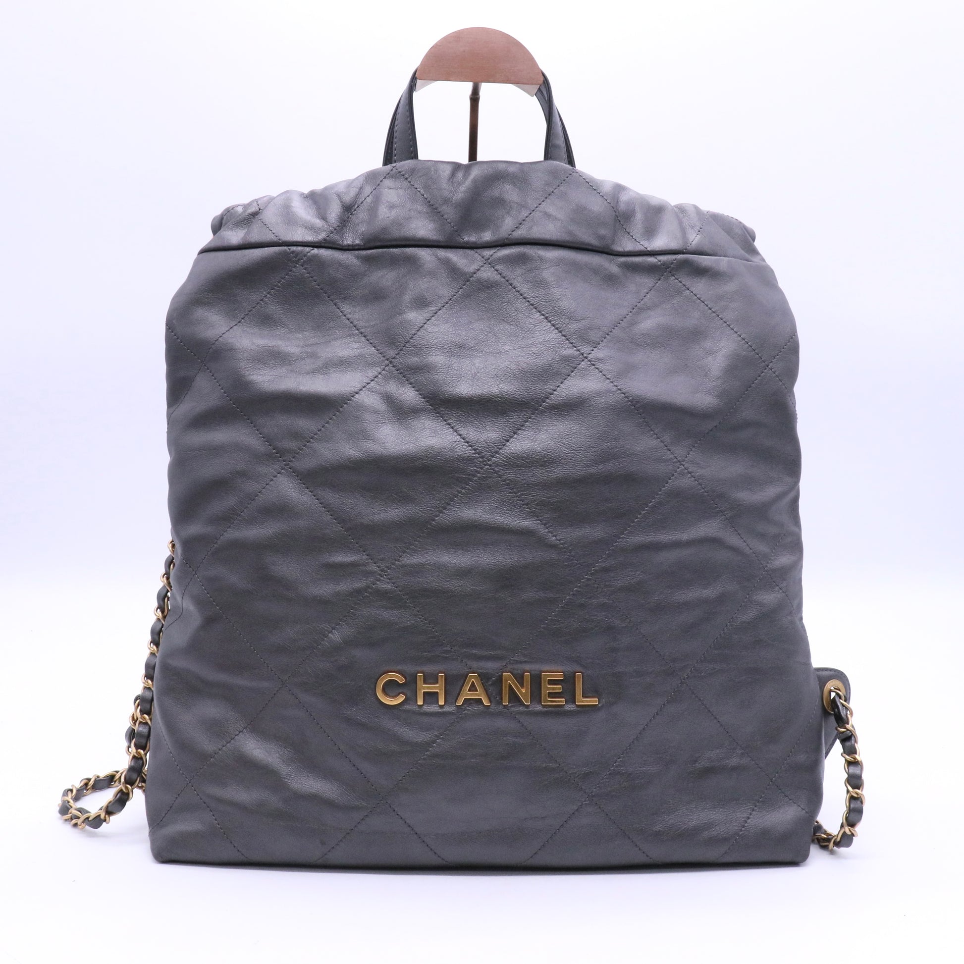 22 Chain Backpack Quilted Calfskin Large Twins LDJ3634