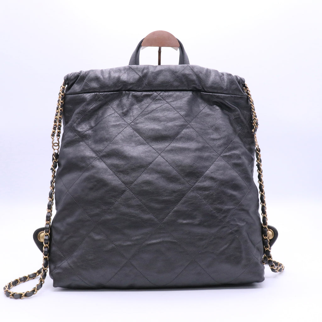 22 Chain Backpack Quilted Calfskin Large Twins LDJ3634