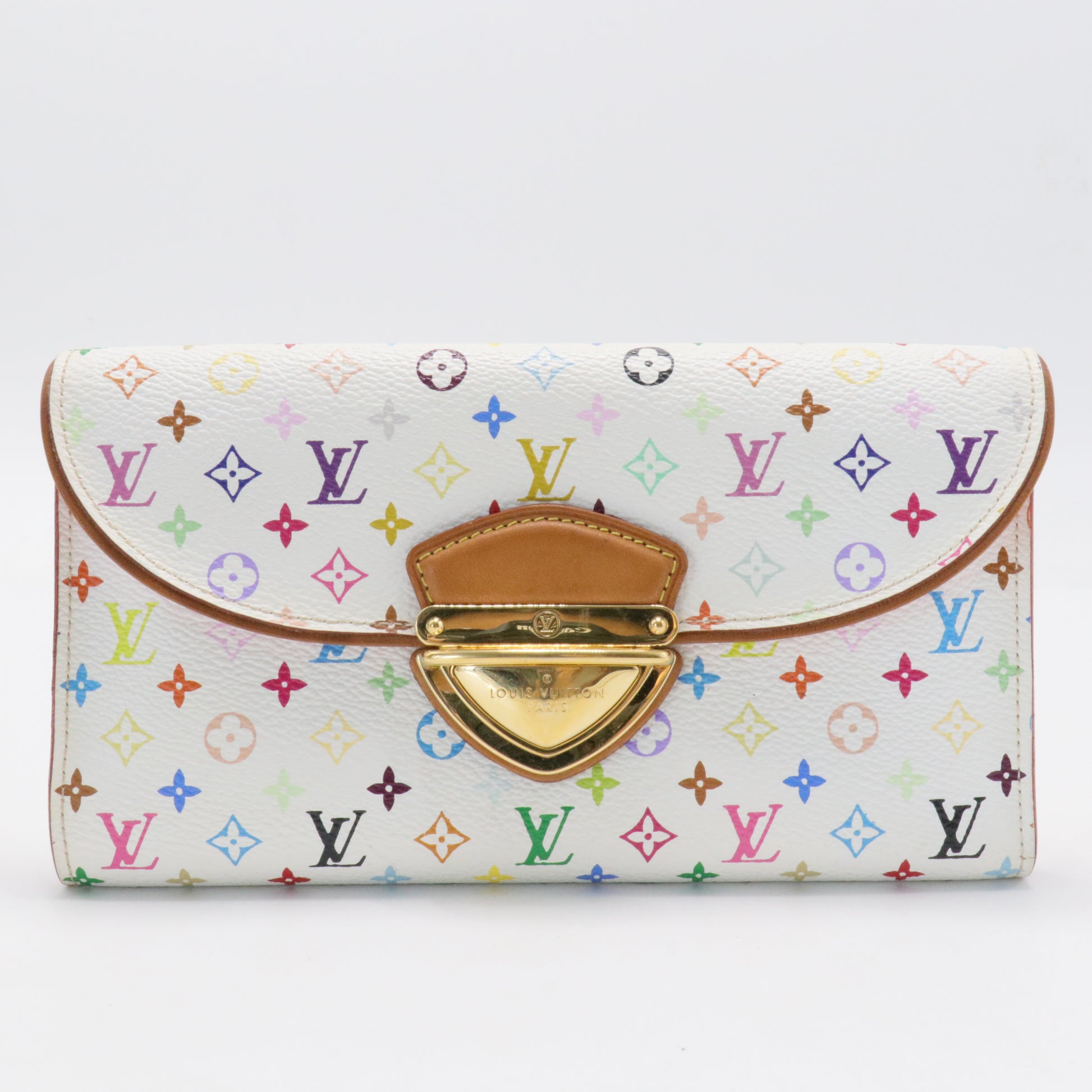 Monogram Multicolor Eugenie Wallet White Litchi