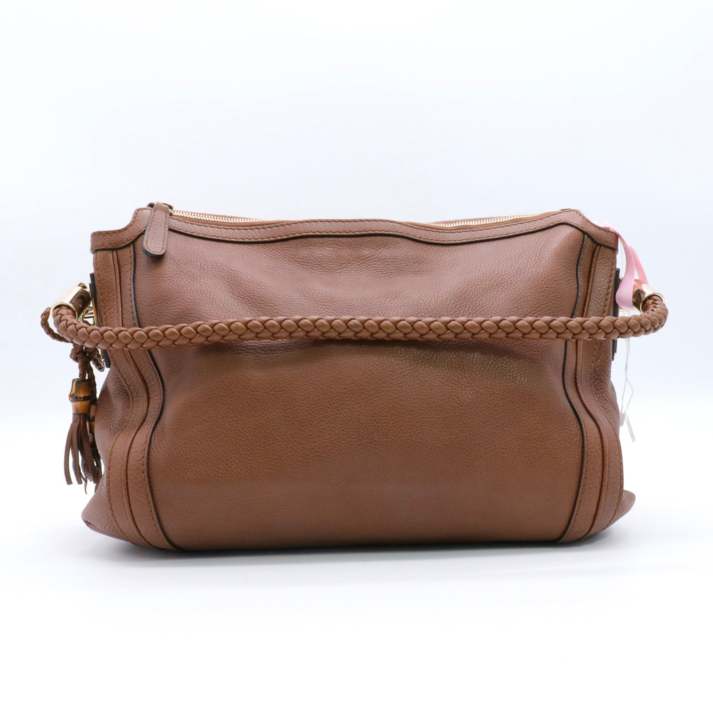 Brown Gucci Bella Shoulder Bag twins
